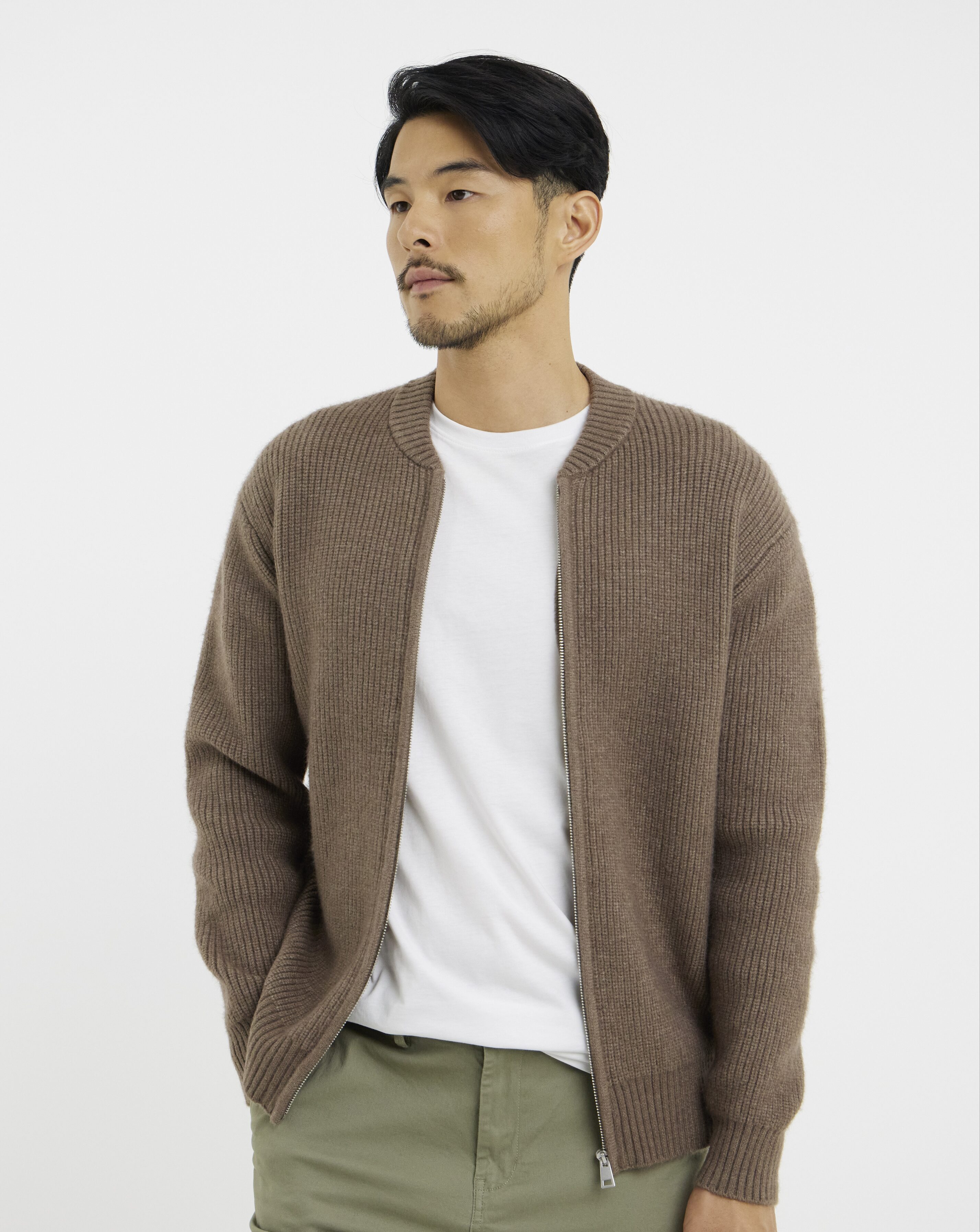 Fisherman Chunky Knitted Bomber