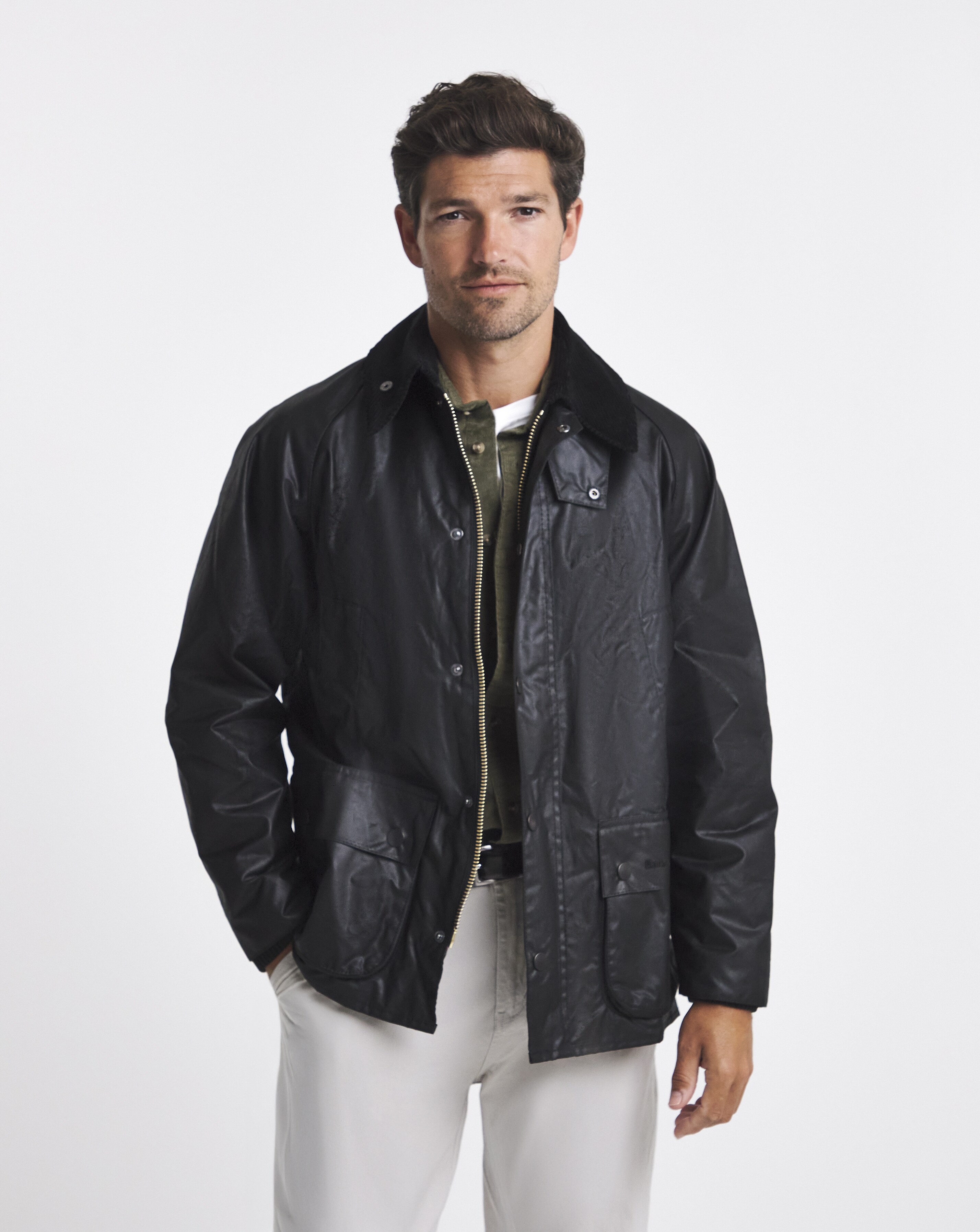 Barbour Bedale Wax Jacket - Black