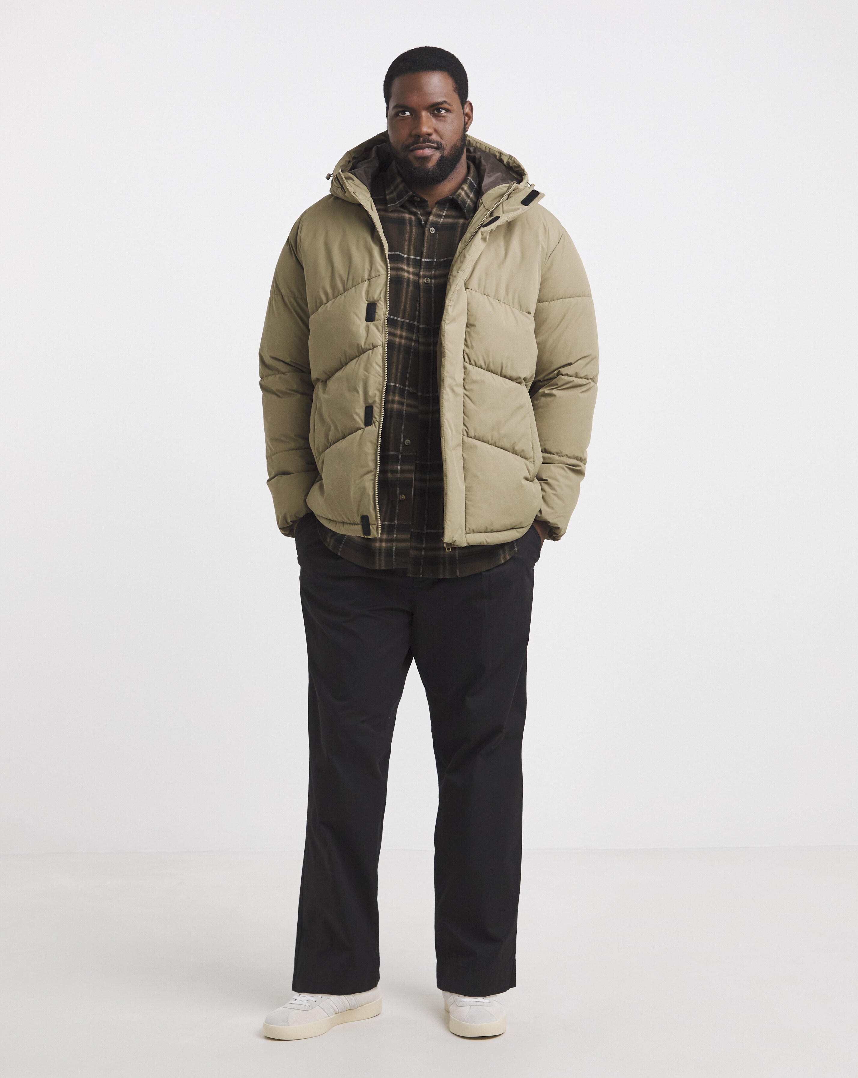 Jack & Jones World Puffer Coat - Natural