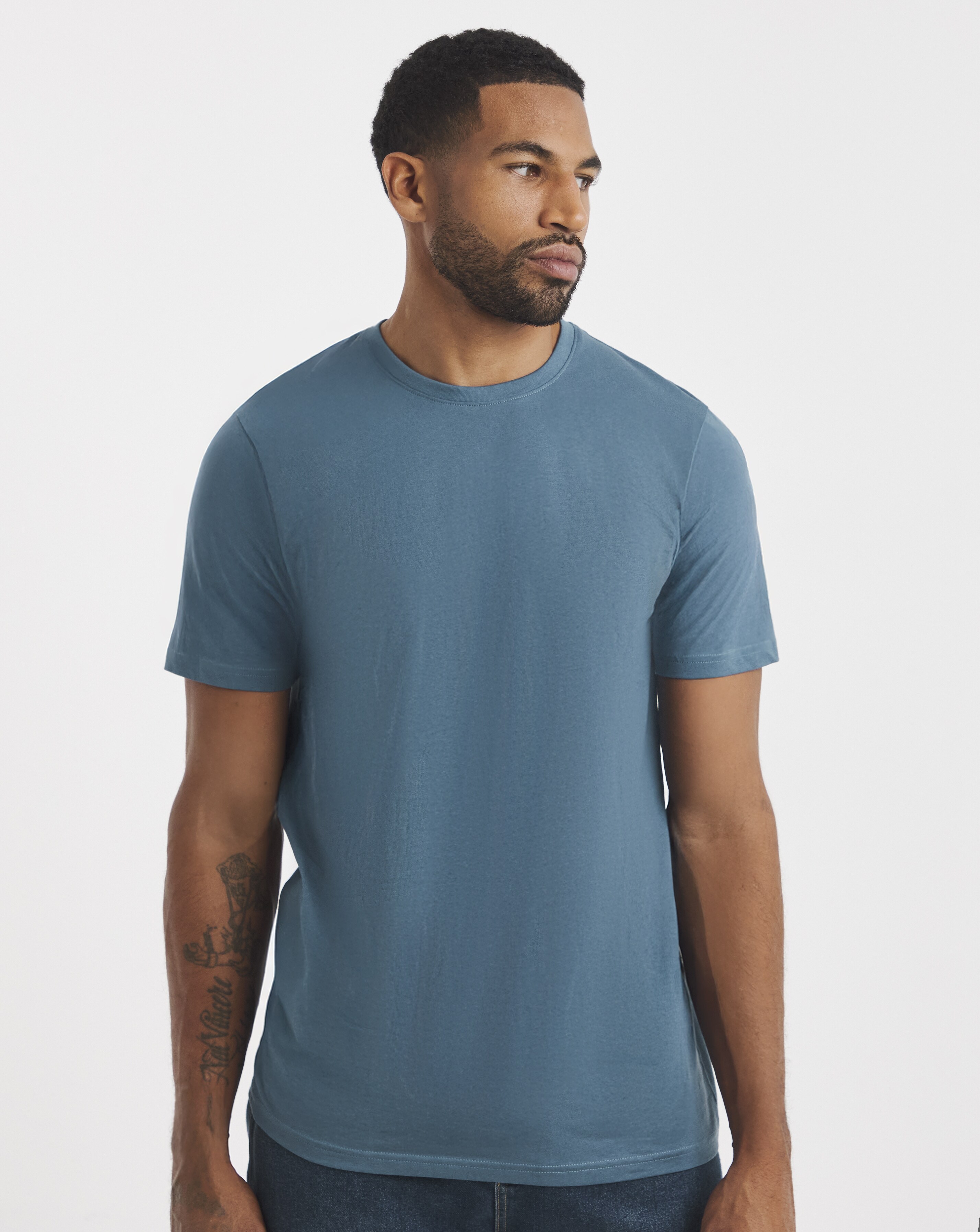 Pure Cotton Crew Neck T-Shirt