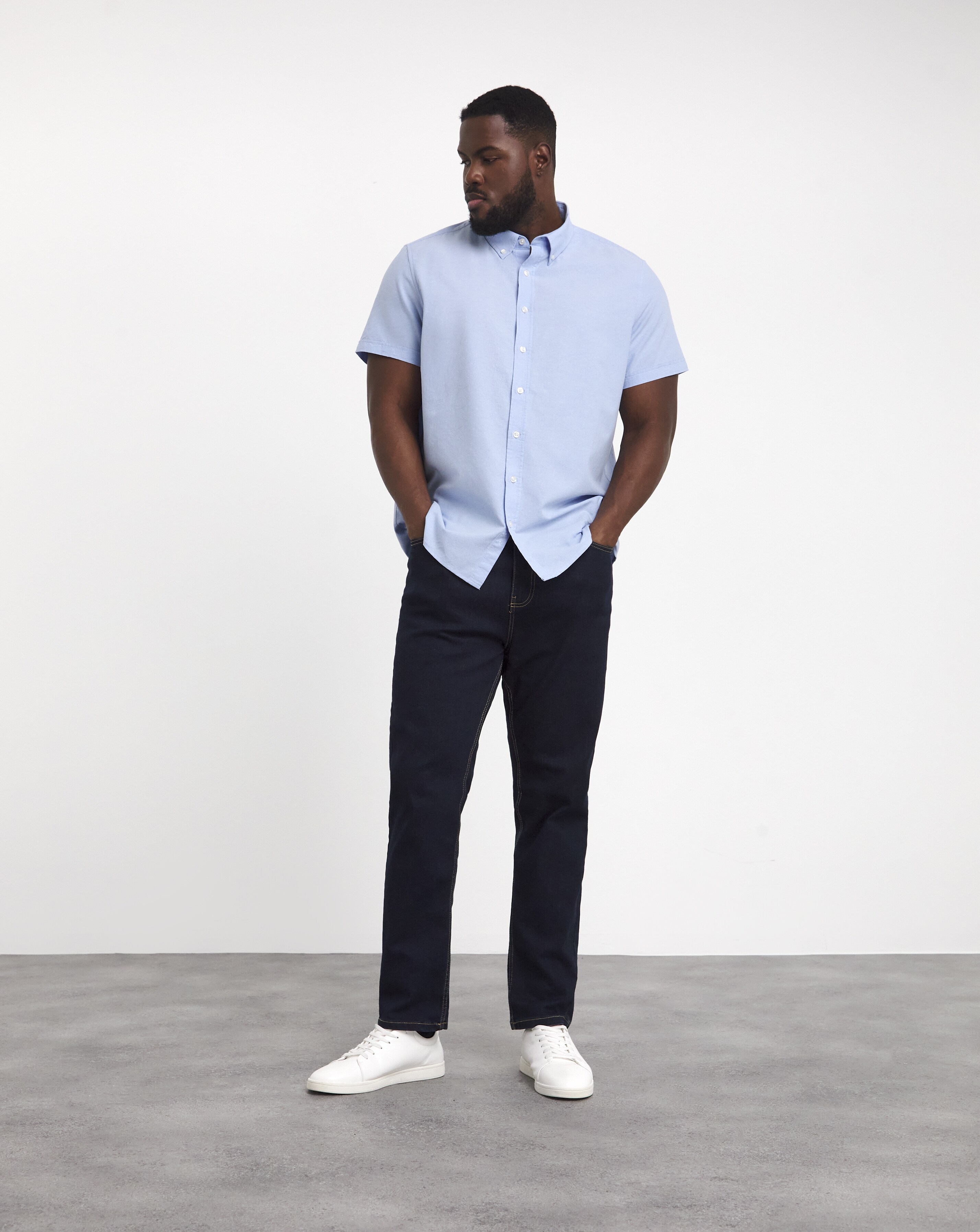 Short Sleeve Oxford Shirt Long