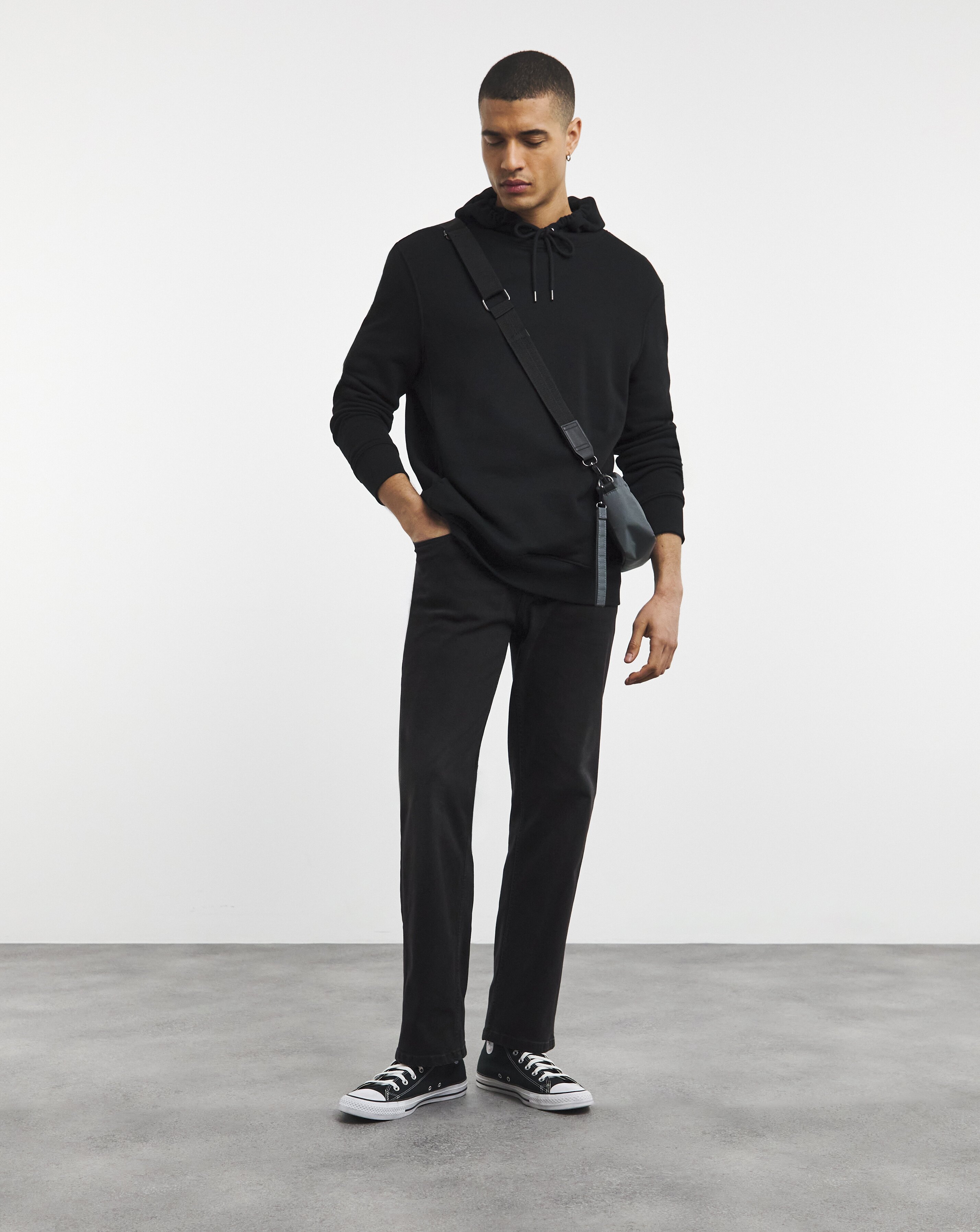 Loose Fit Stretch Jean Black Wash