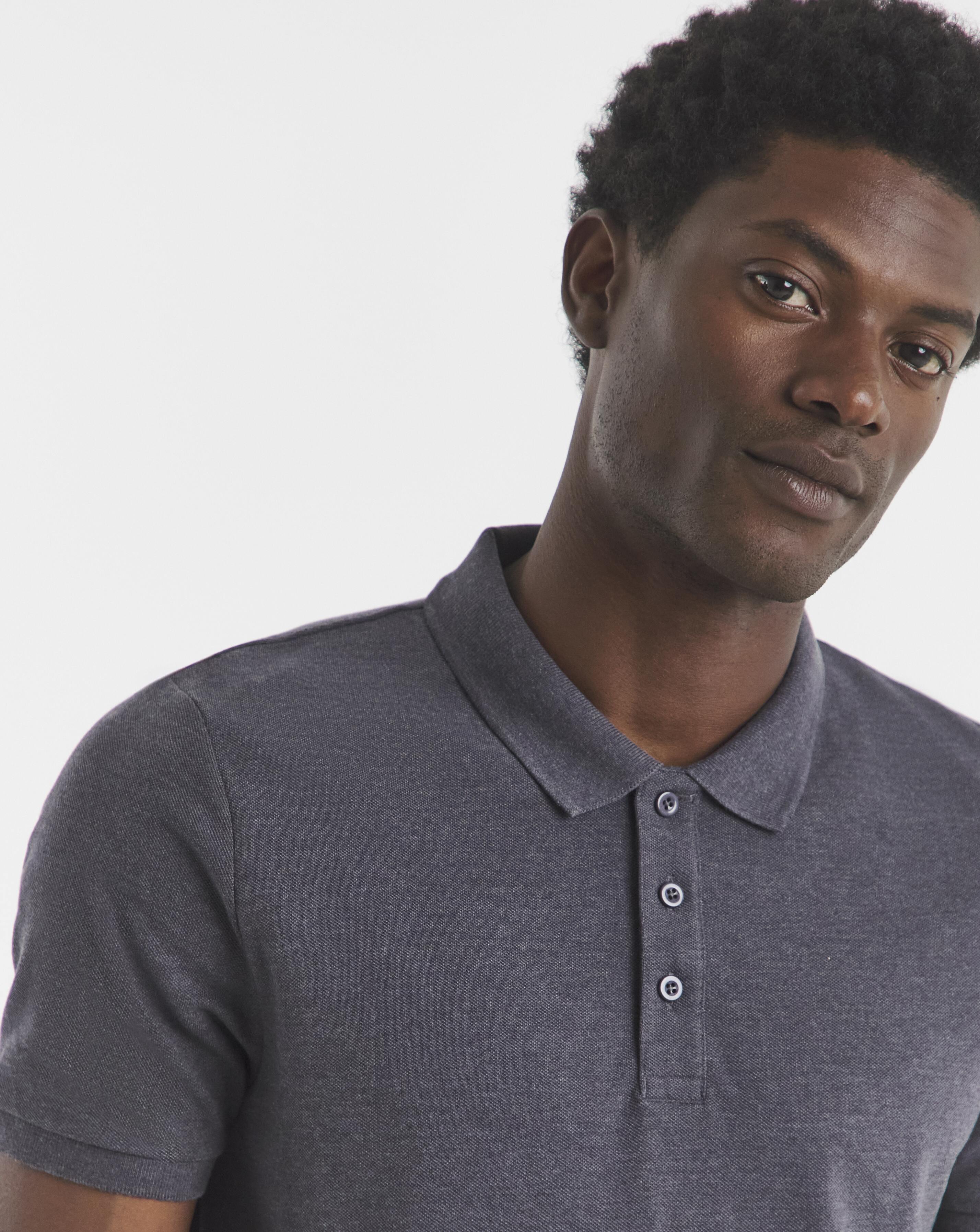 Pure Cotton Pique Polo Long