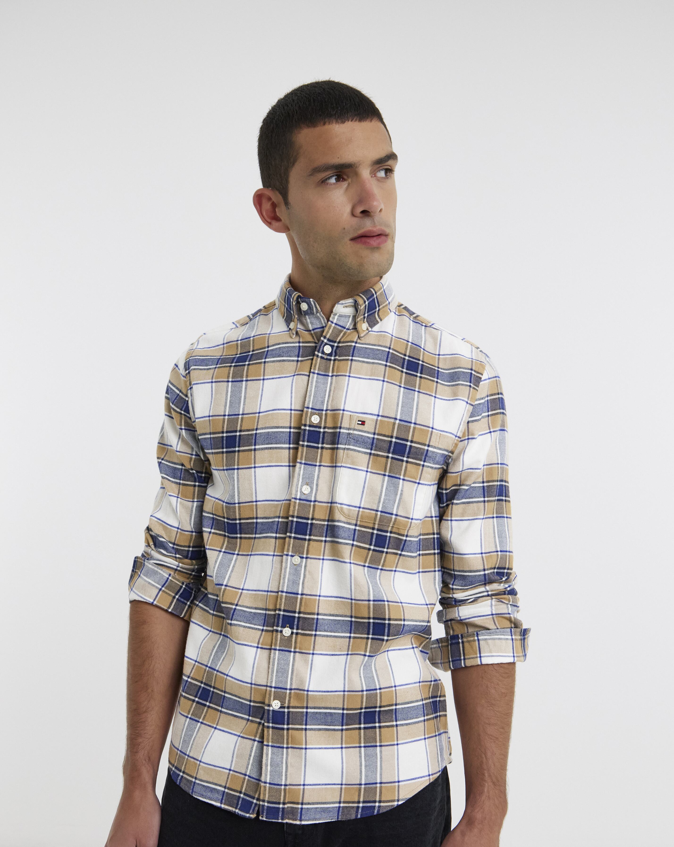 Tommy Hilfiger Tartan Shirt - Beige