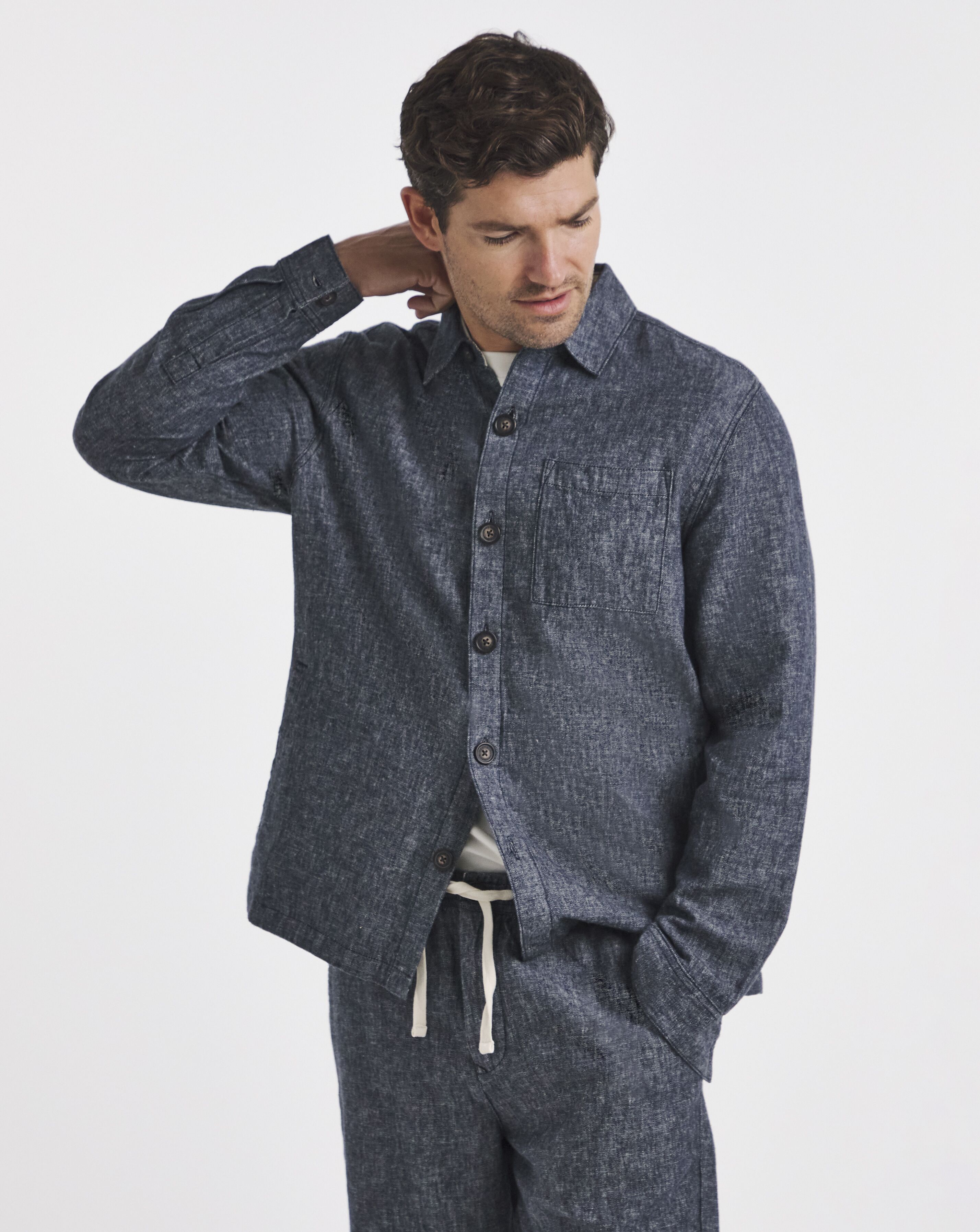 Barbour Stillwater Linen Blend Overshirt