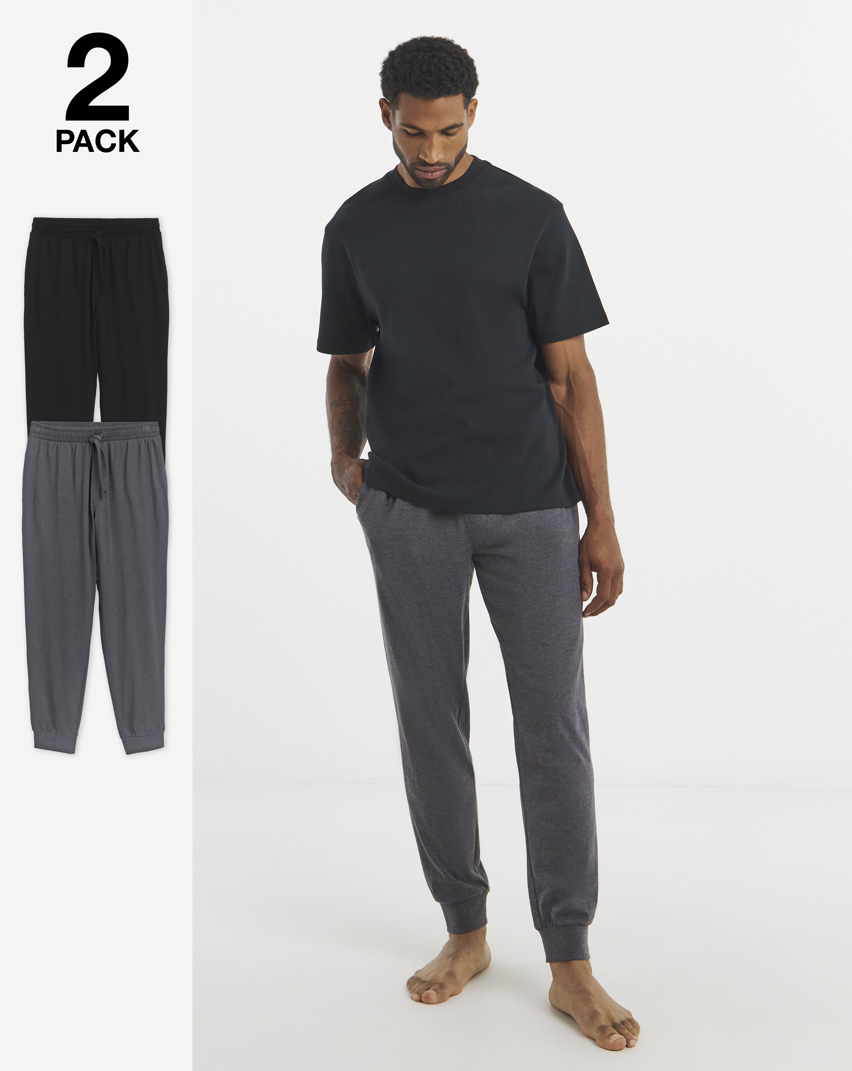 2 Pack Cuffed Lounge Joggers