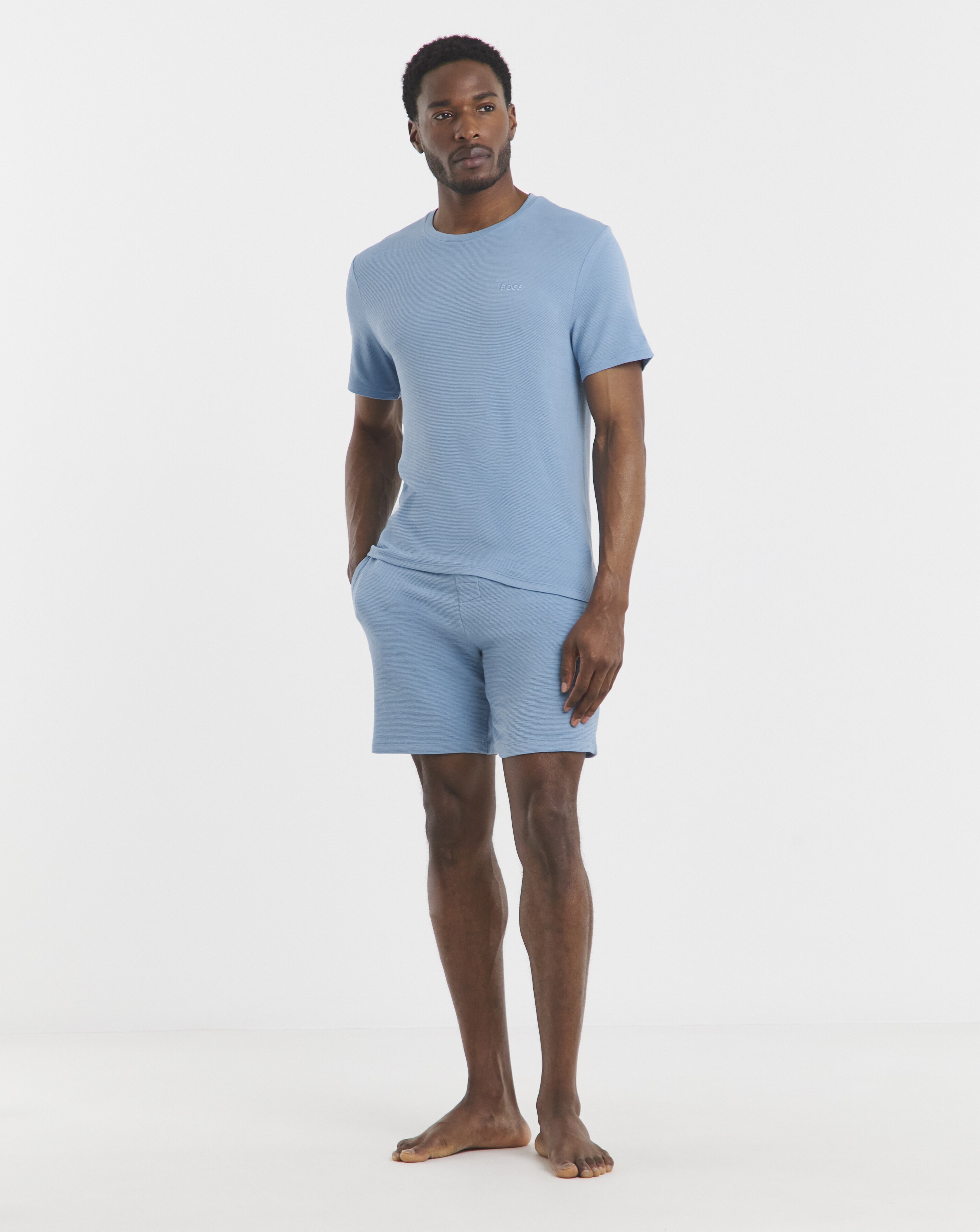 BOSS Short Sleeve Rib Lounge T-Shirt