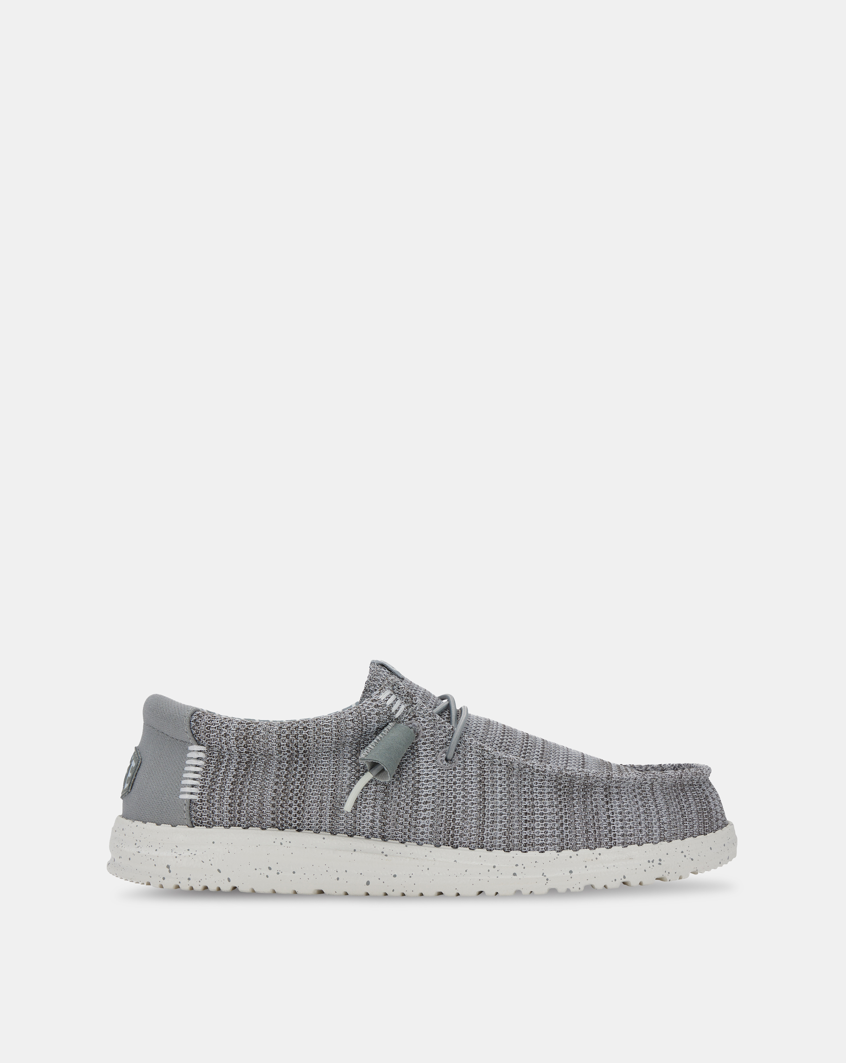 HEYDUDE Men's Wally Stretch Sox Shoe - Size 9 - Grey