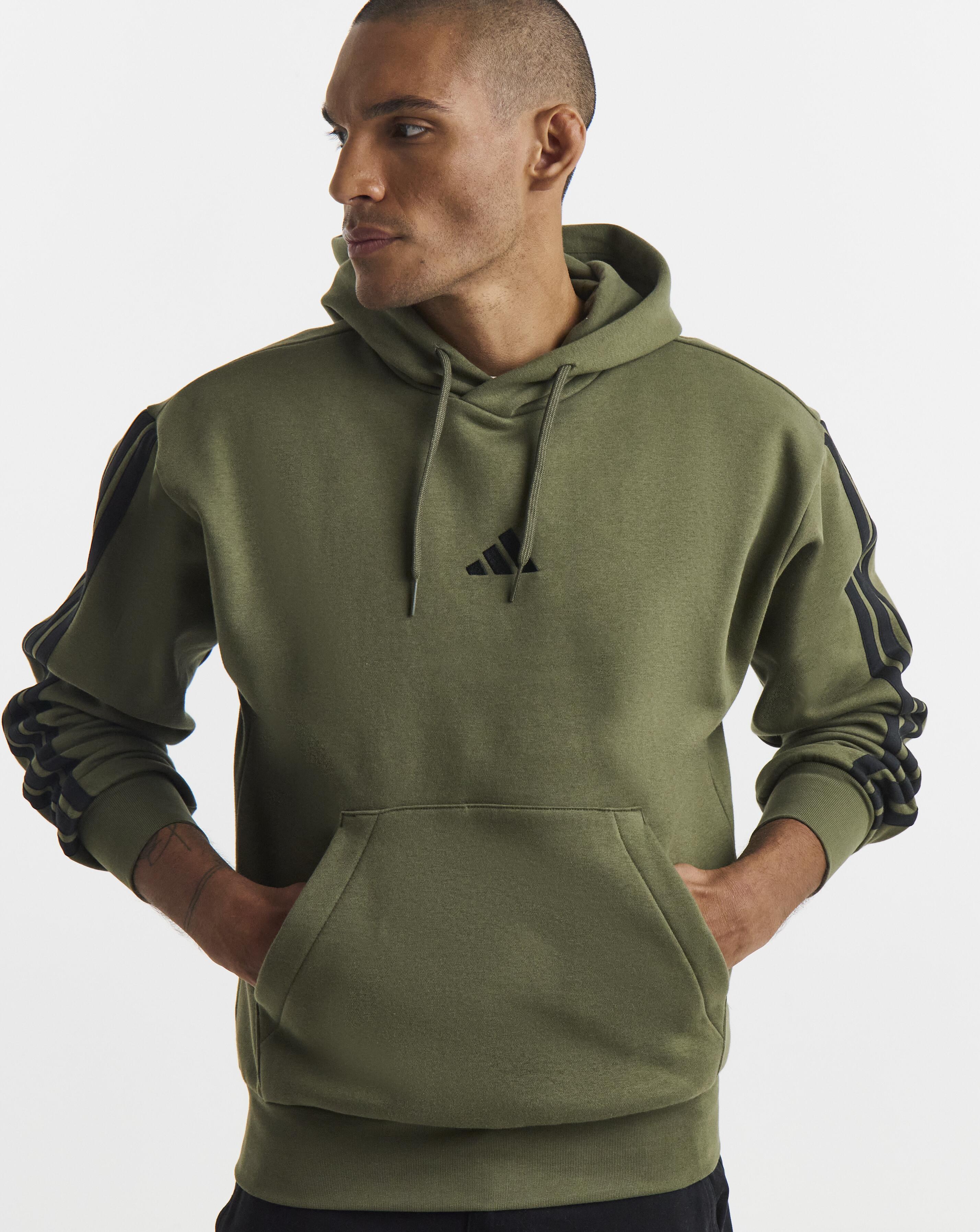 adidas 3 Stripes Fleece Hoodie