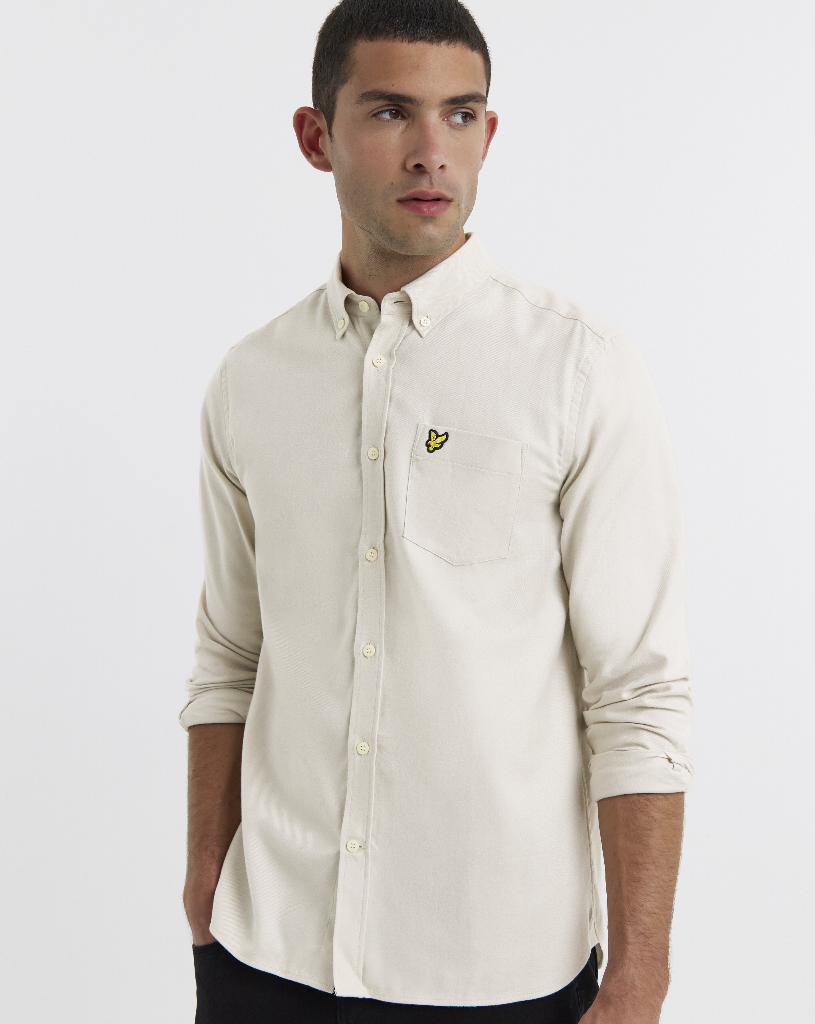Lyle & Scott Flannel Shirt - Putty