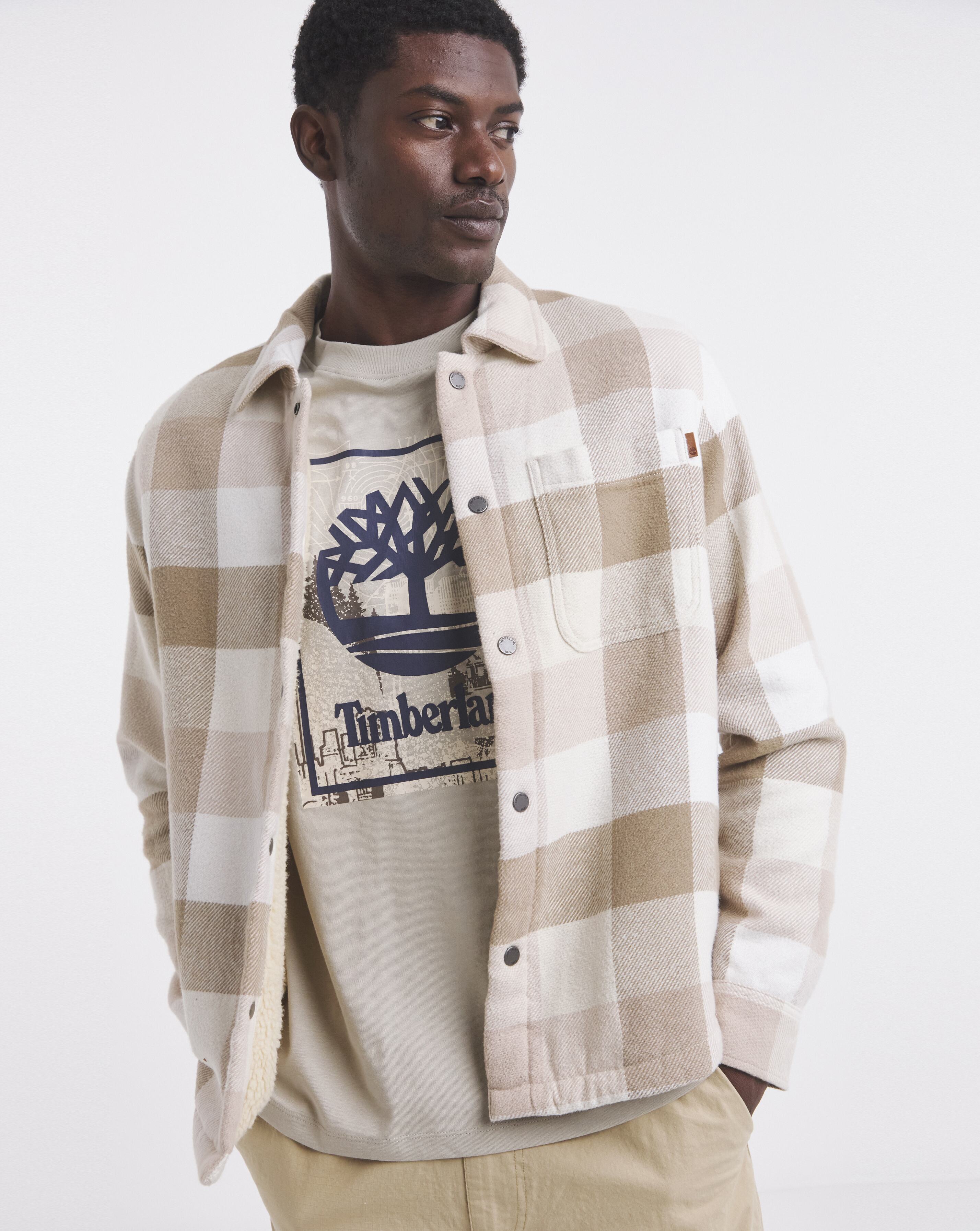 Timberland High Pile Overshirt - Natural