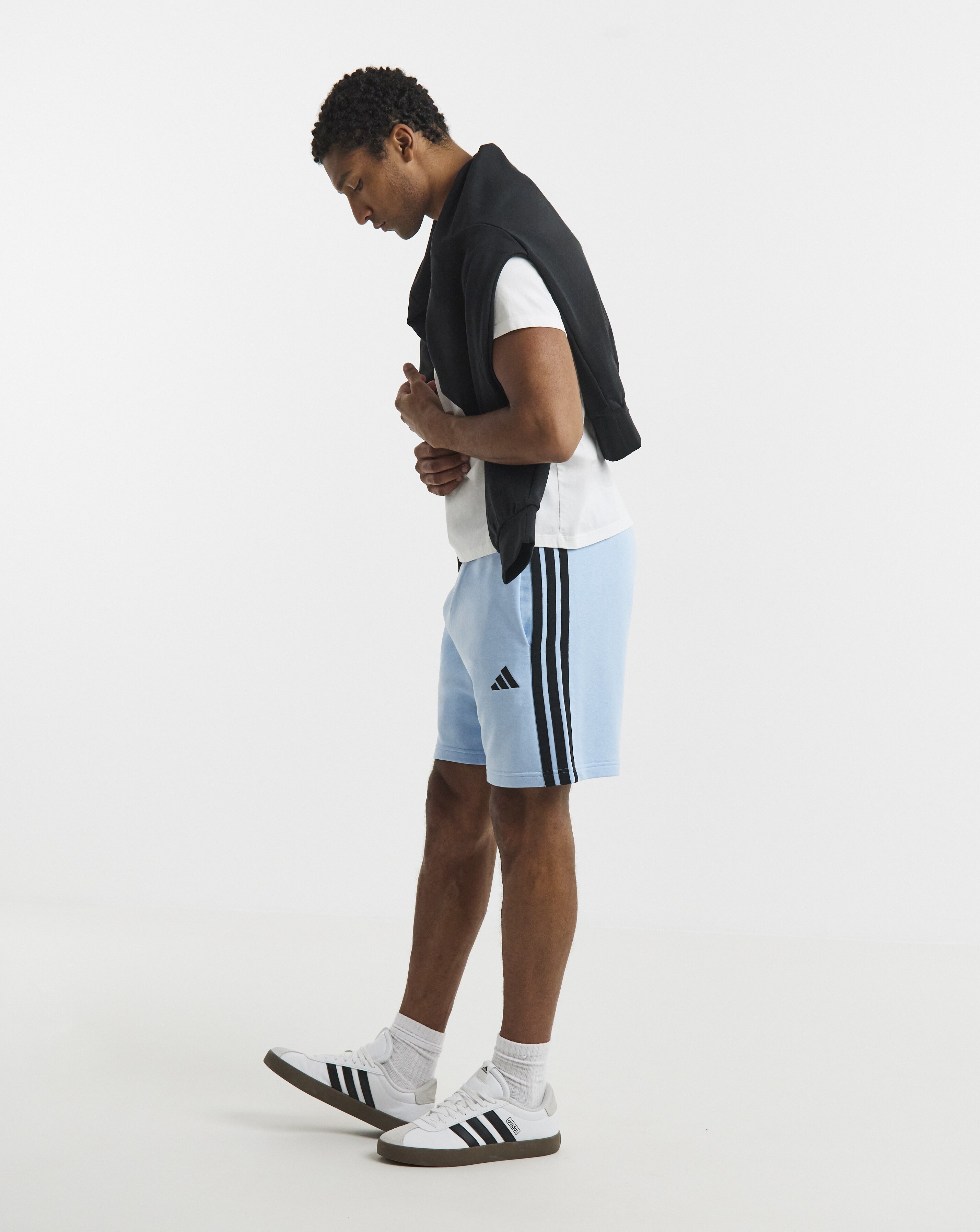 adidas 3 Stripes French Terry Shorts