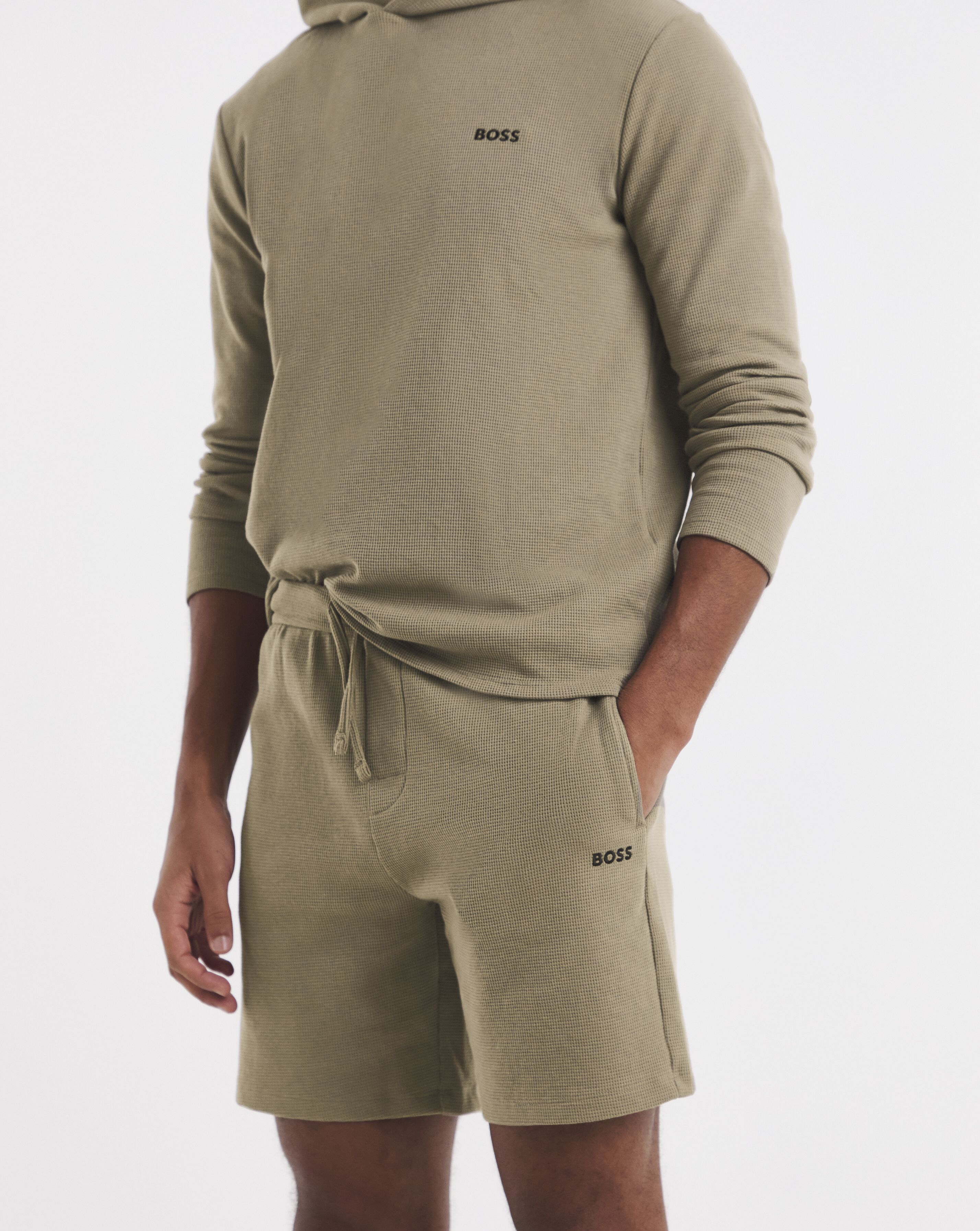 BOSS Waffle Lounge Short - Brown