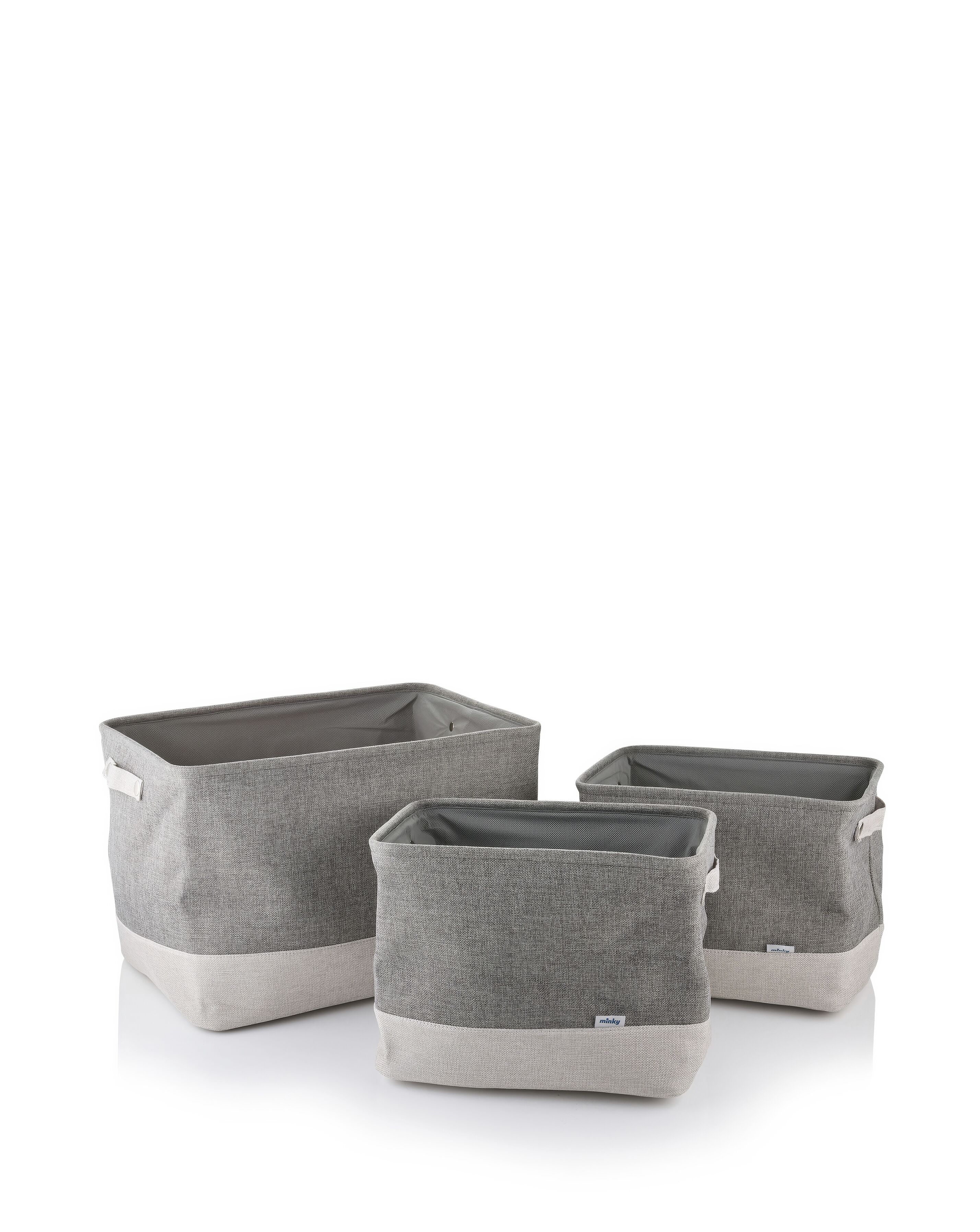 Minky Fabric Set/3 Baskets
