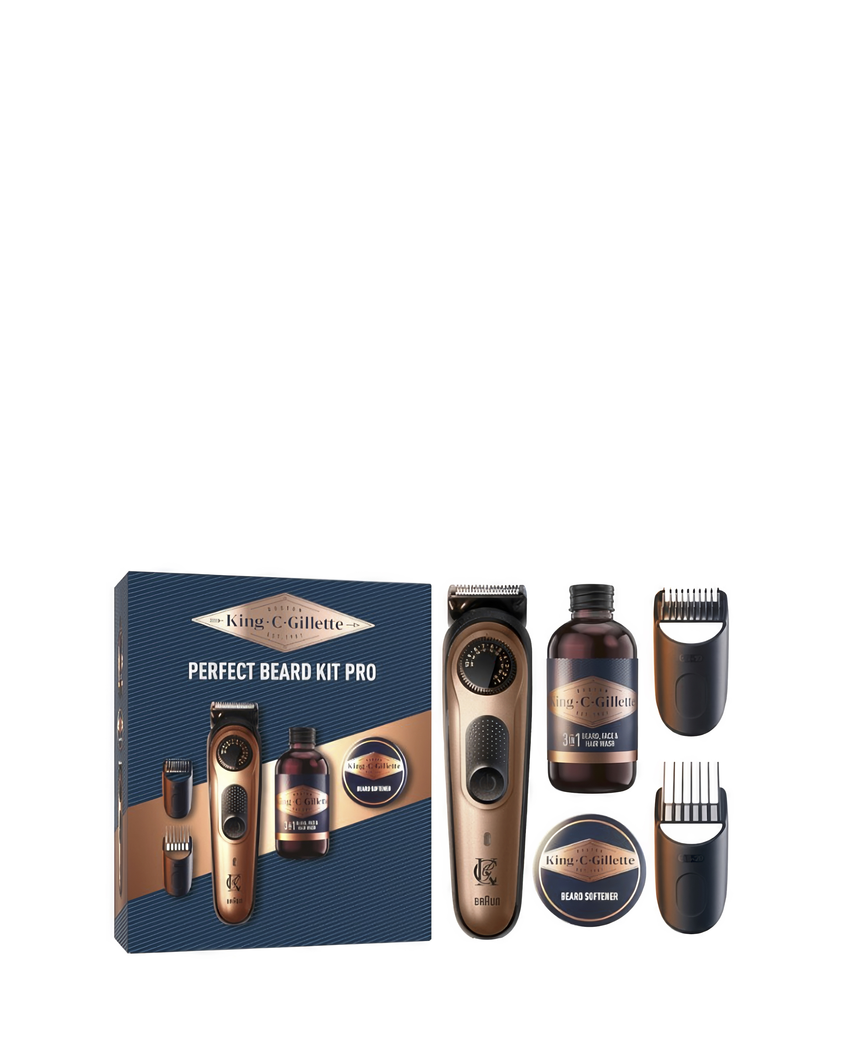 King C Gillette beard 5-piece Pro Kit