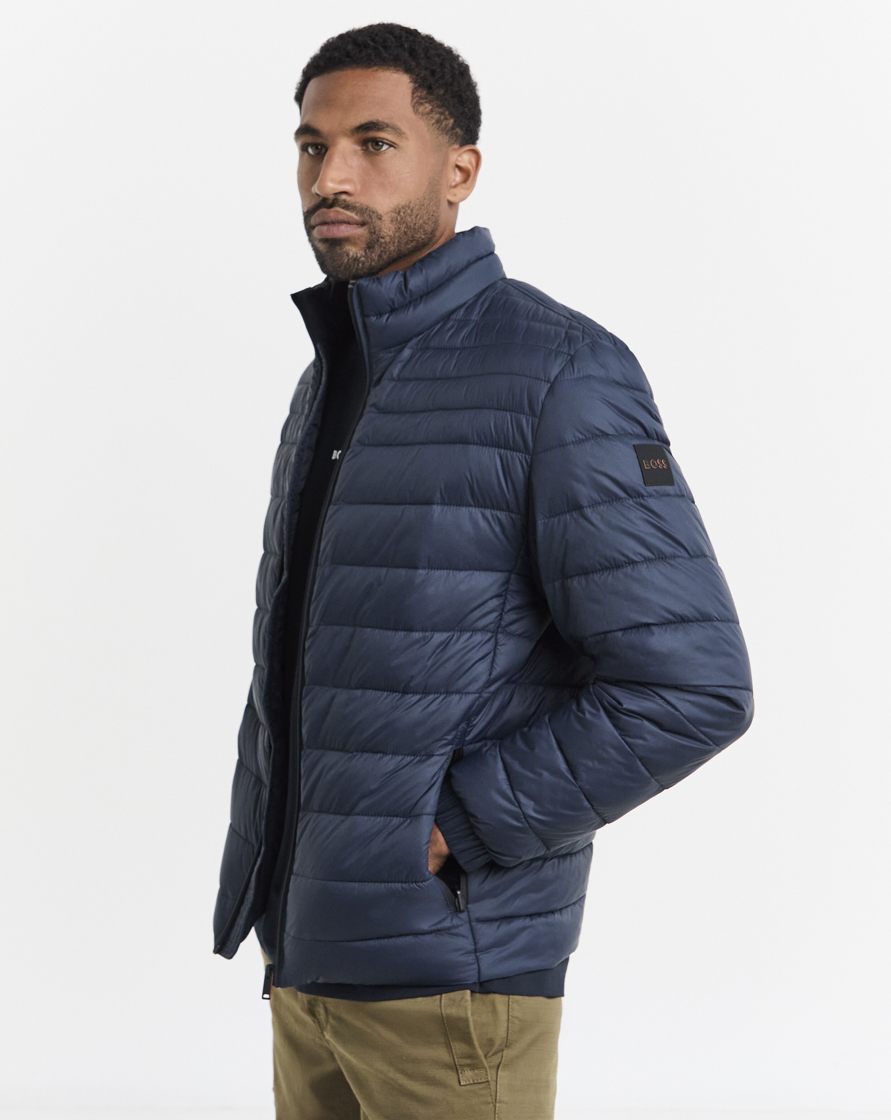BOSS Padded Jacket - Navy
