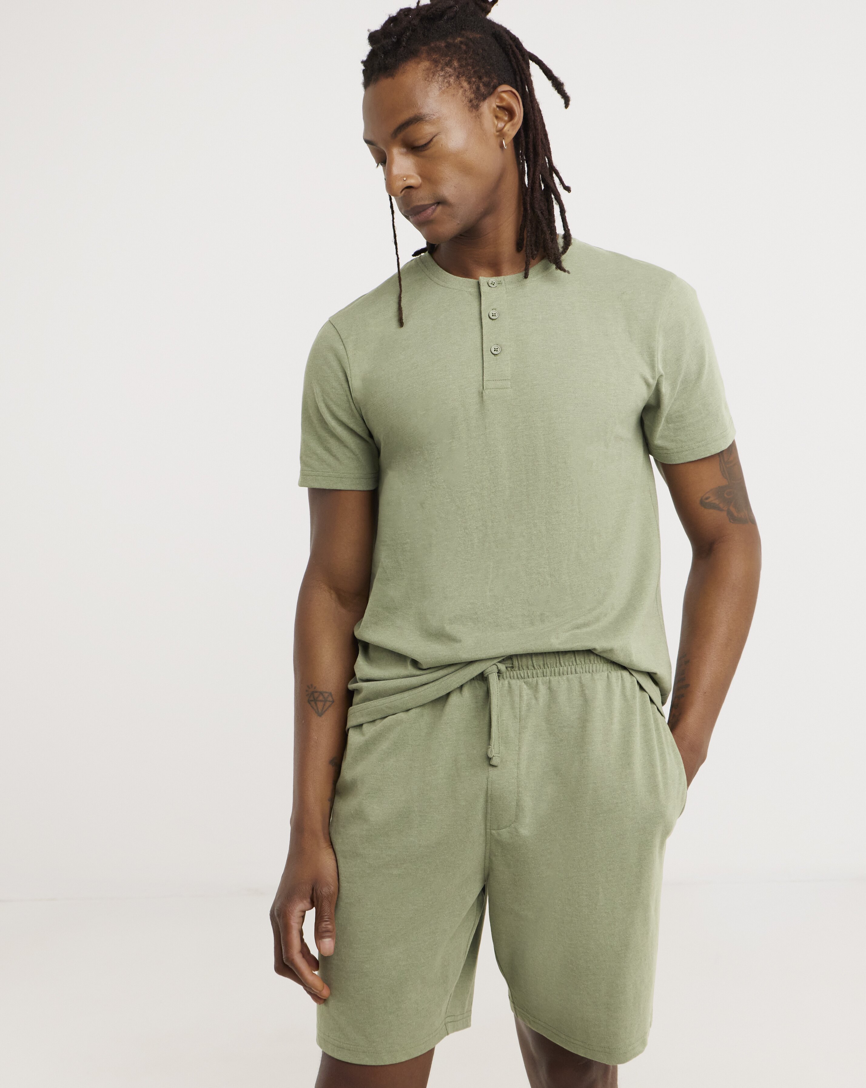 Grandad T-Shirt And Short Pyjama Set