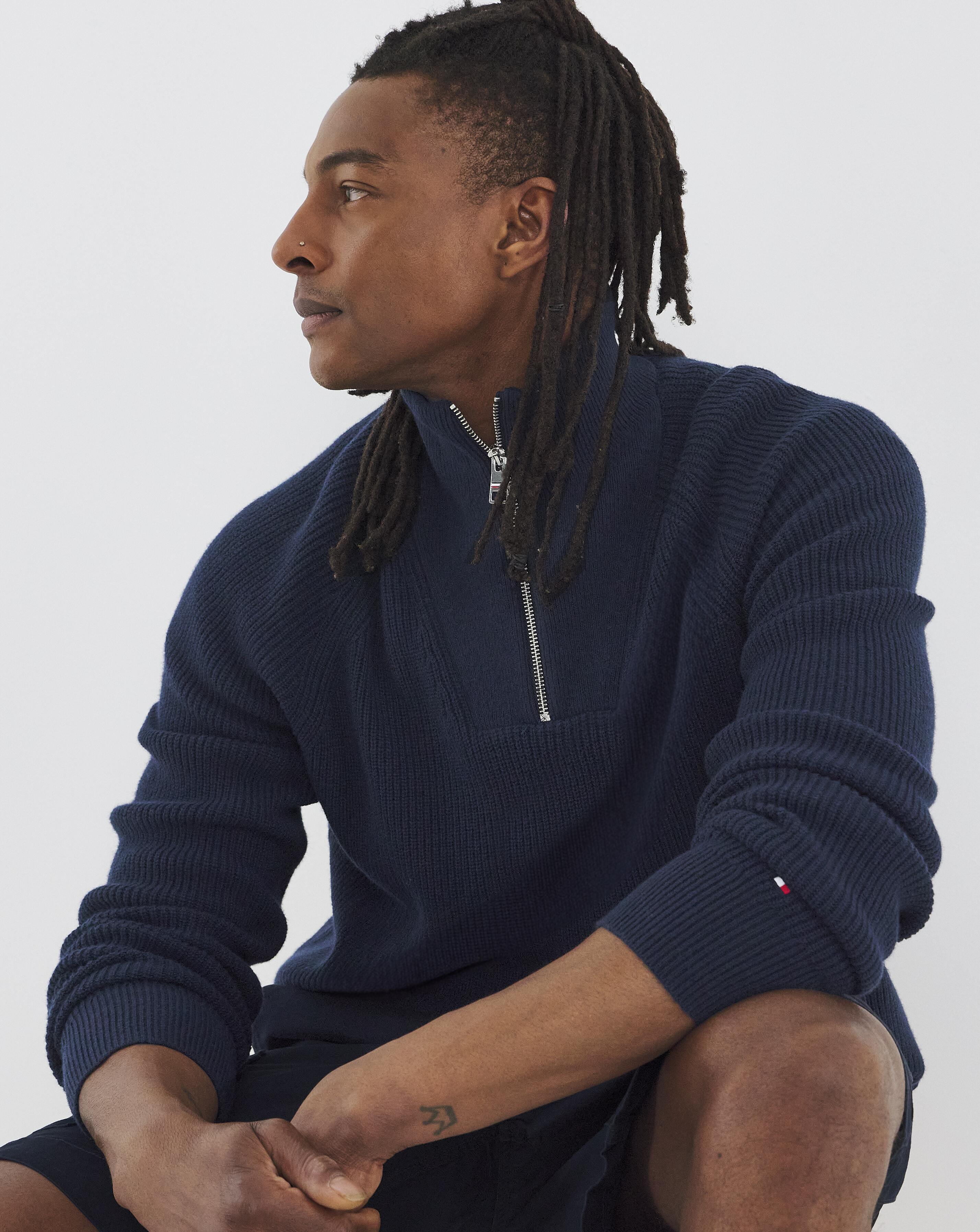 Tommy Hilfiger 1/2 Zip Jumper - Navy