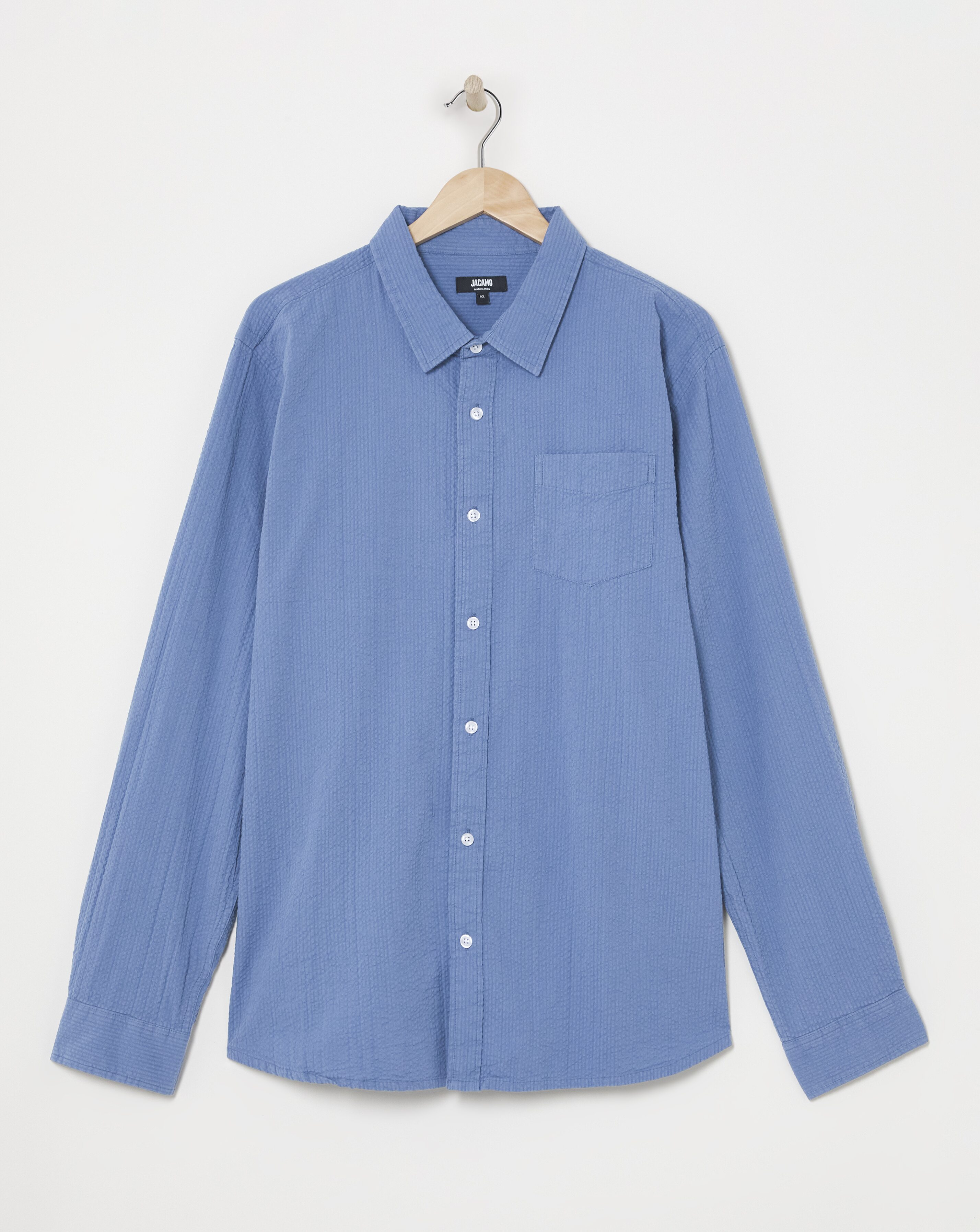 Long Sleeve Textured Shirt