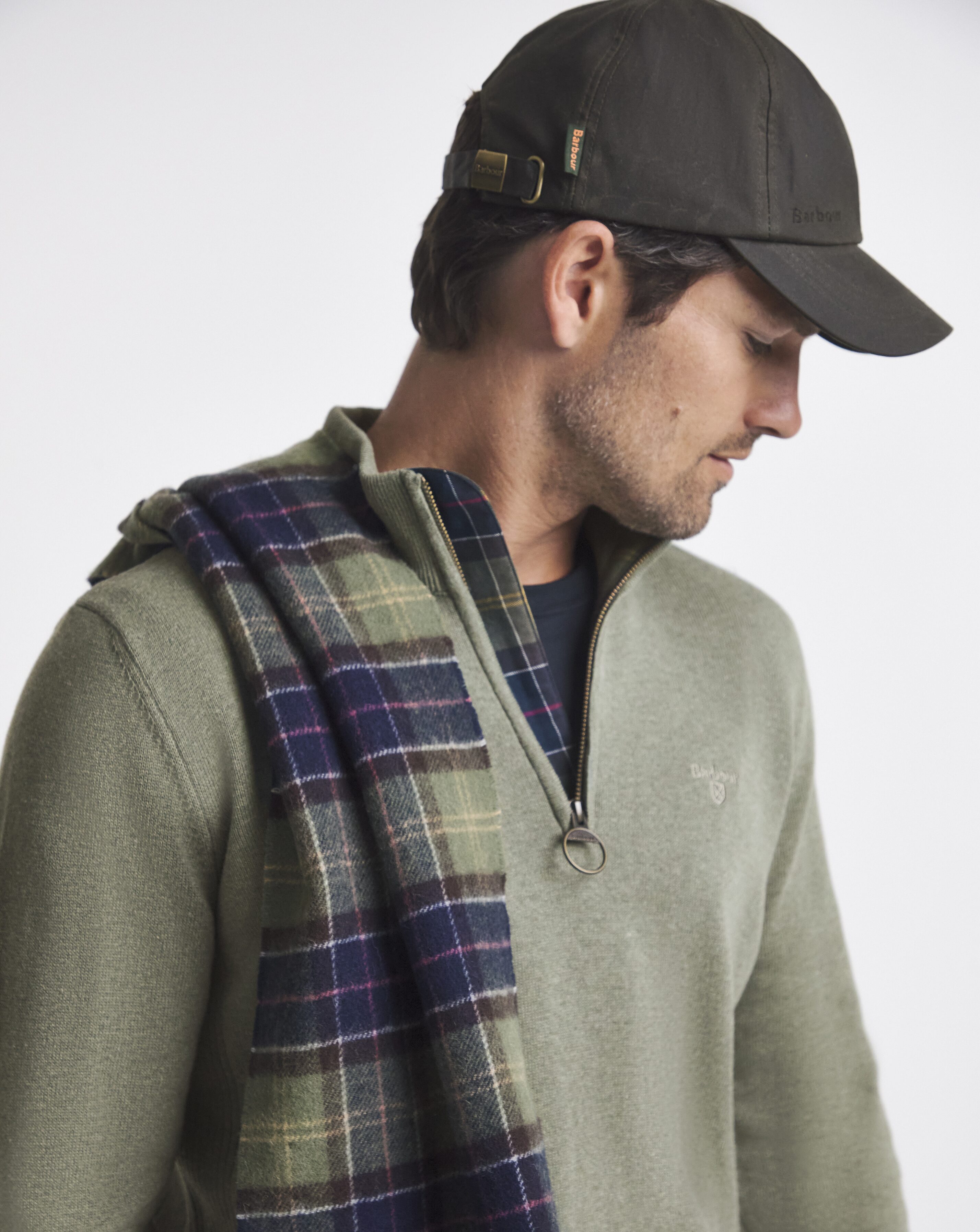 Barbour Cotton 1/2 Zip Knitted Jumper