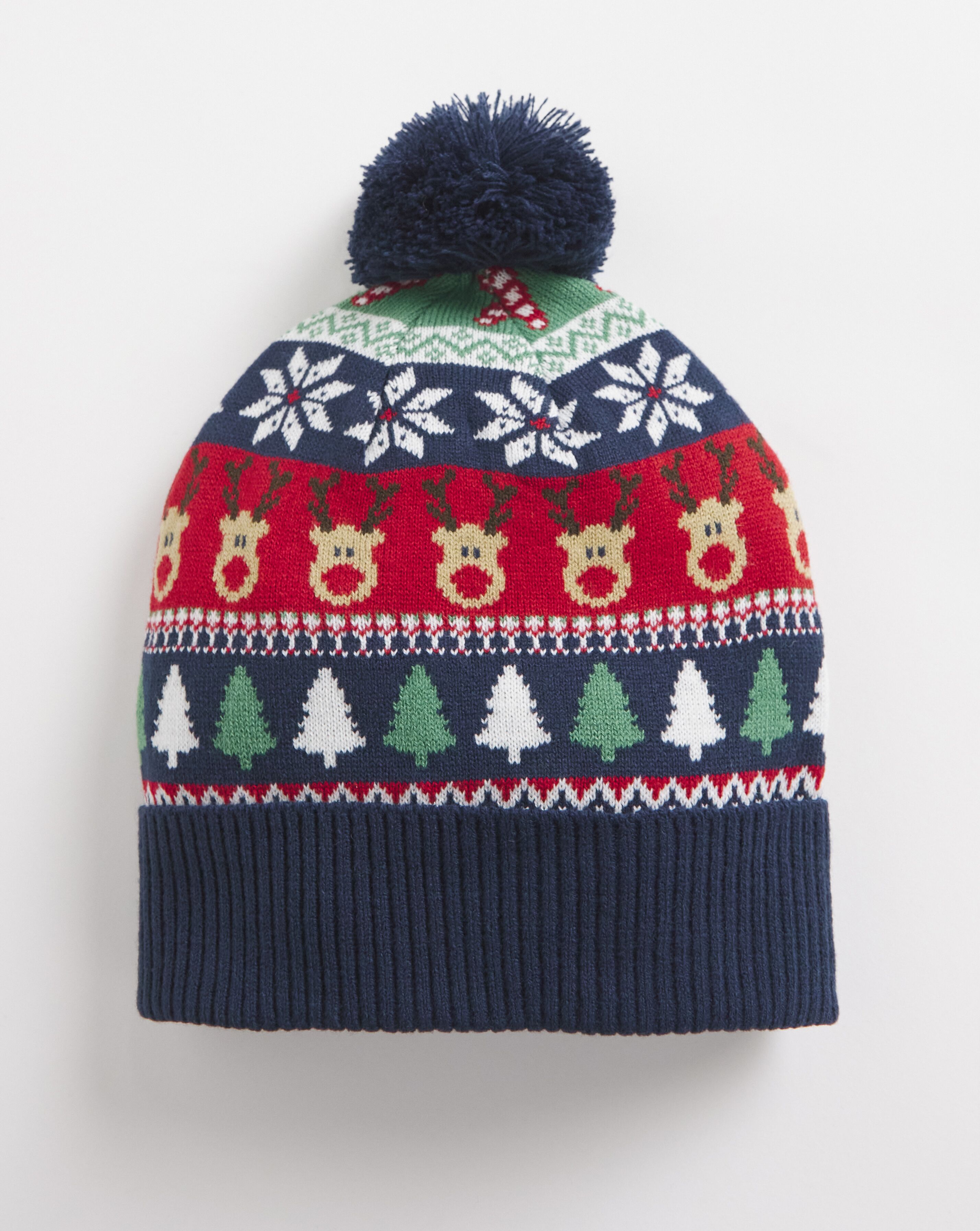 Christmas Fairisle Bobble Hat