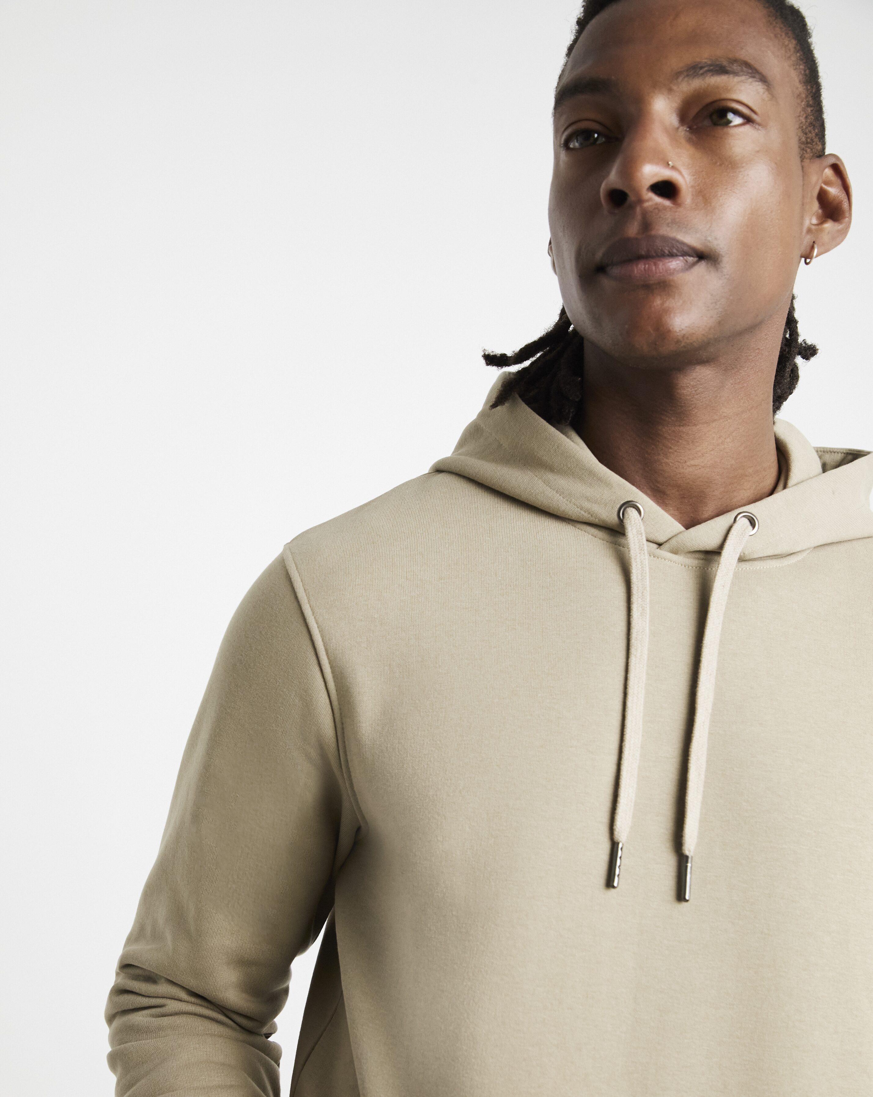 Overhead Hooded Sweatshirt Long - Stone