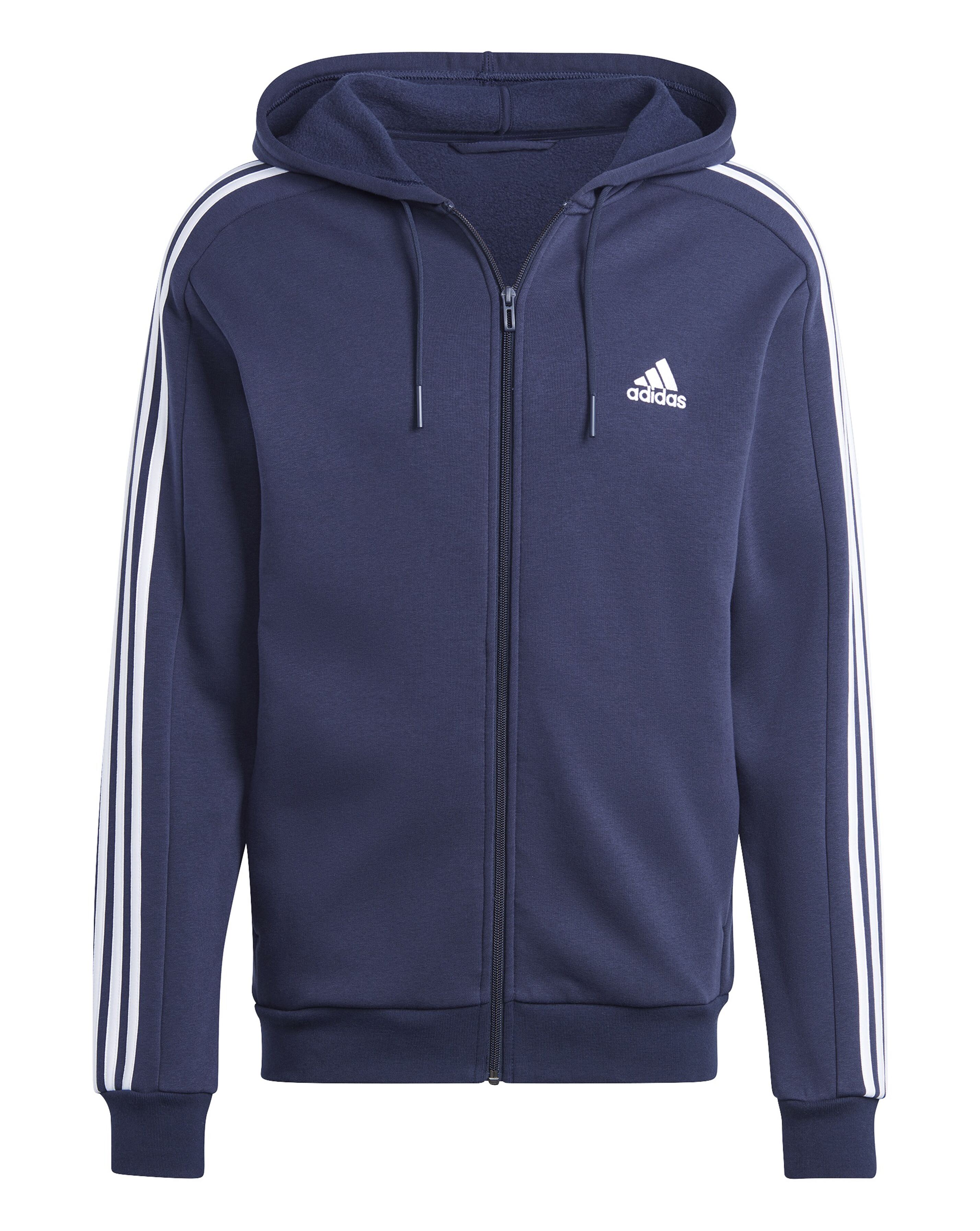 adidas 3-Stripes Fleece Full Zip Hoodie