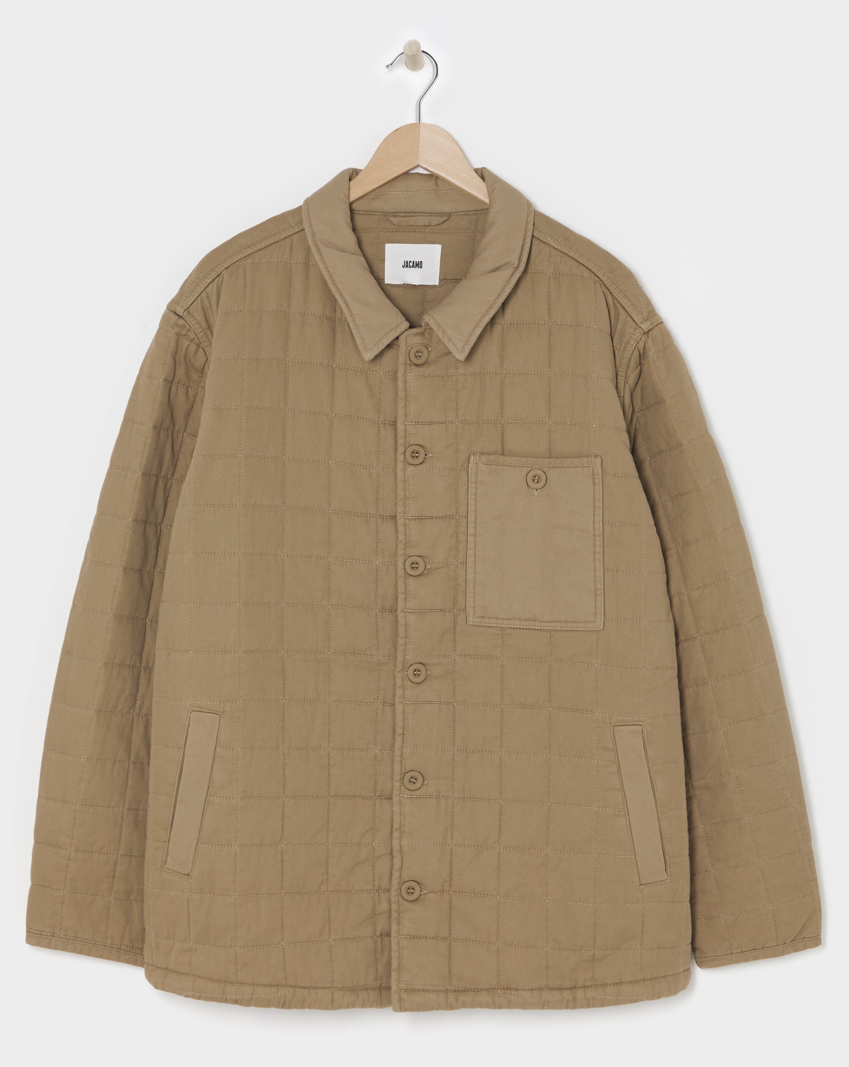 Cotton Square Quilted Shacket