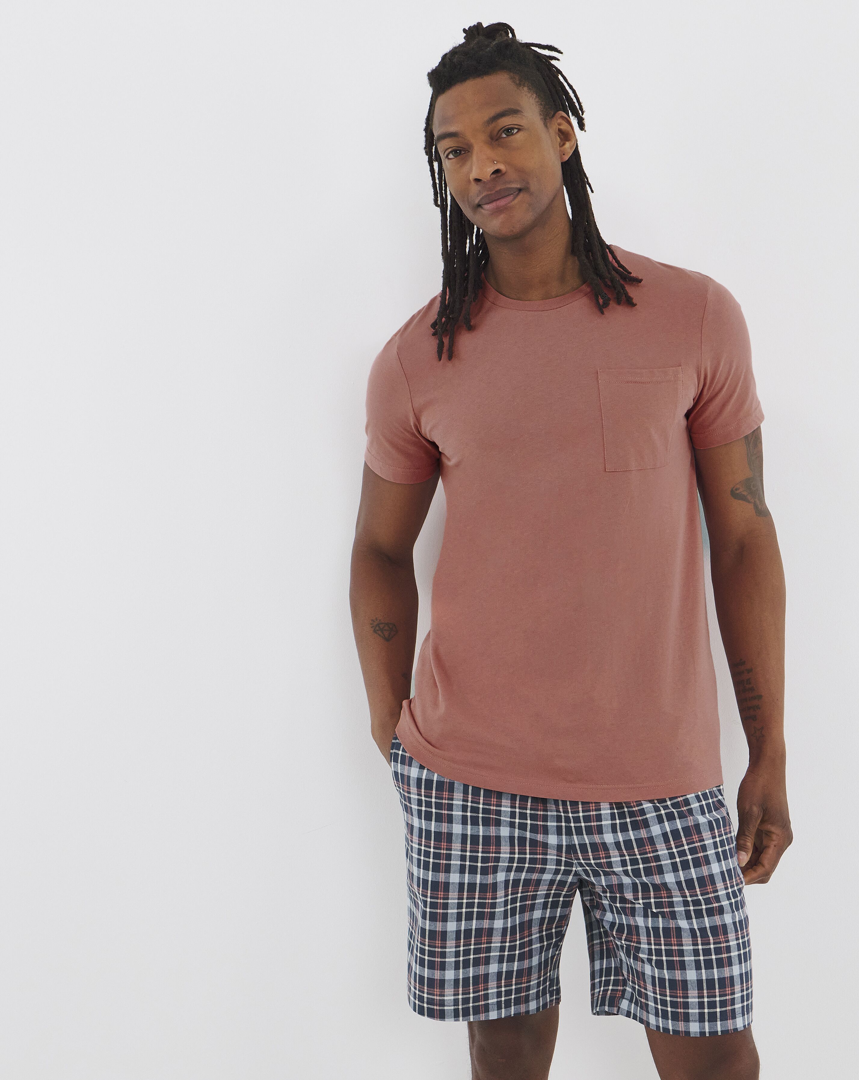 Check Short Pyjama Set