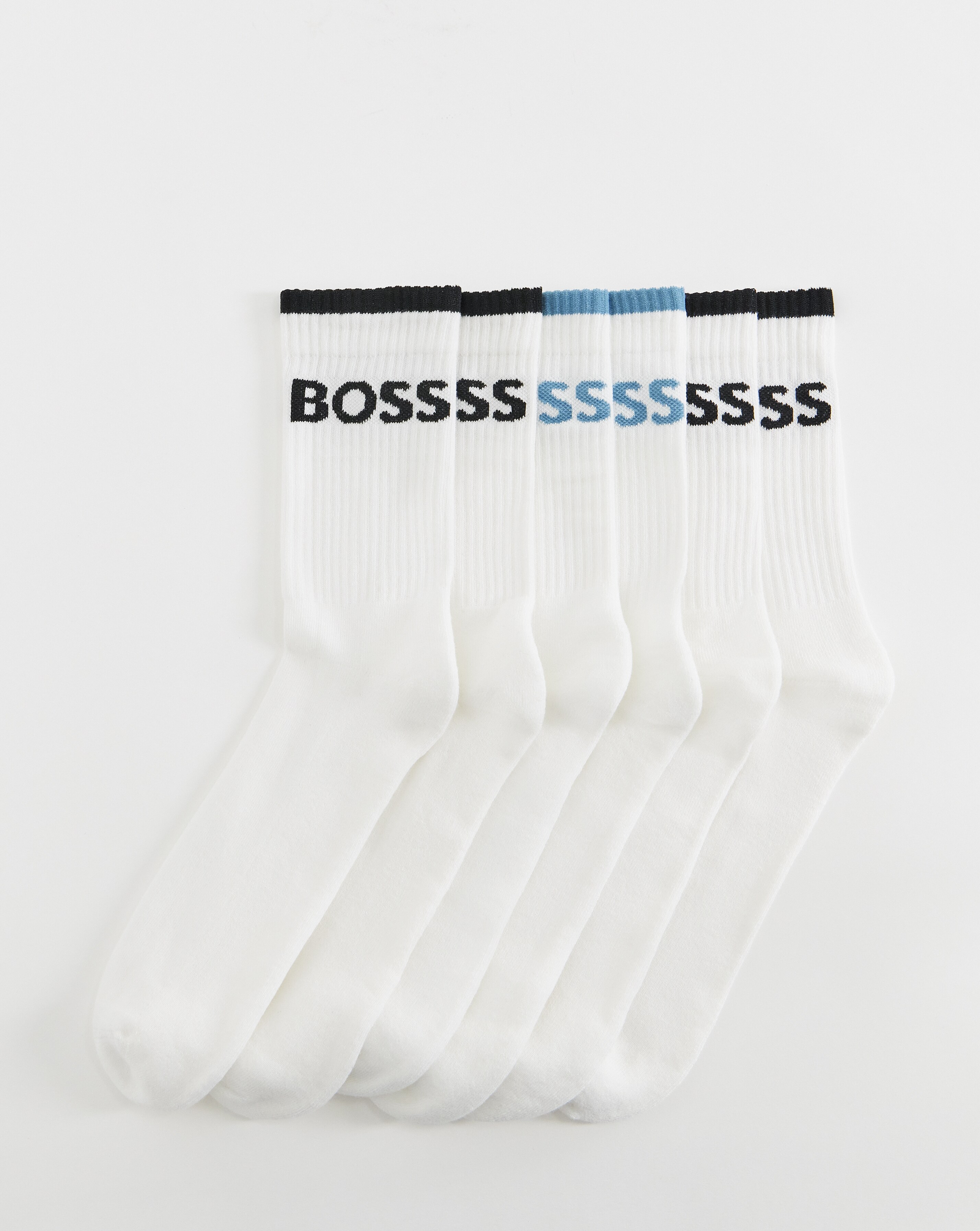 BOSS 6 Pack Stripe Sport Socks