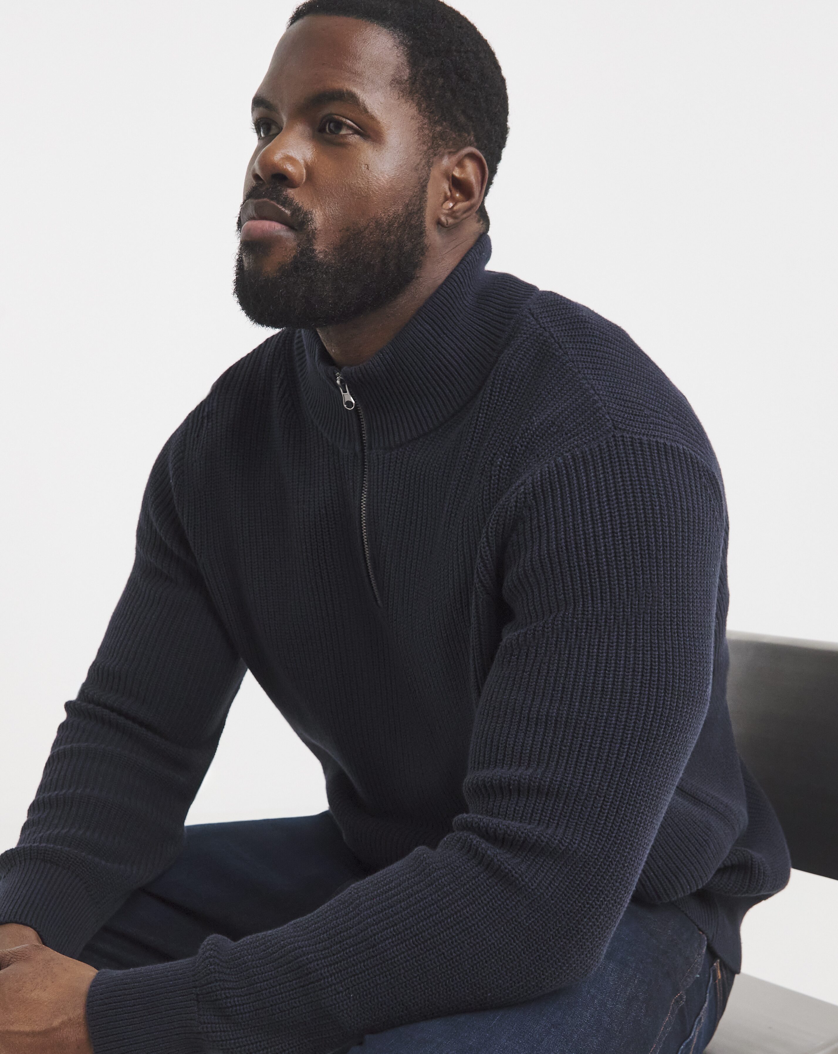Fisherman 1/4 Zip Knitted Jumper