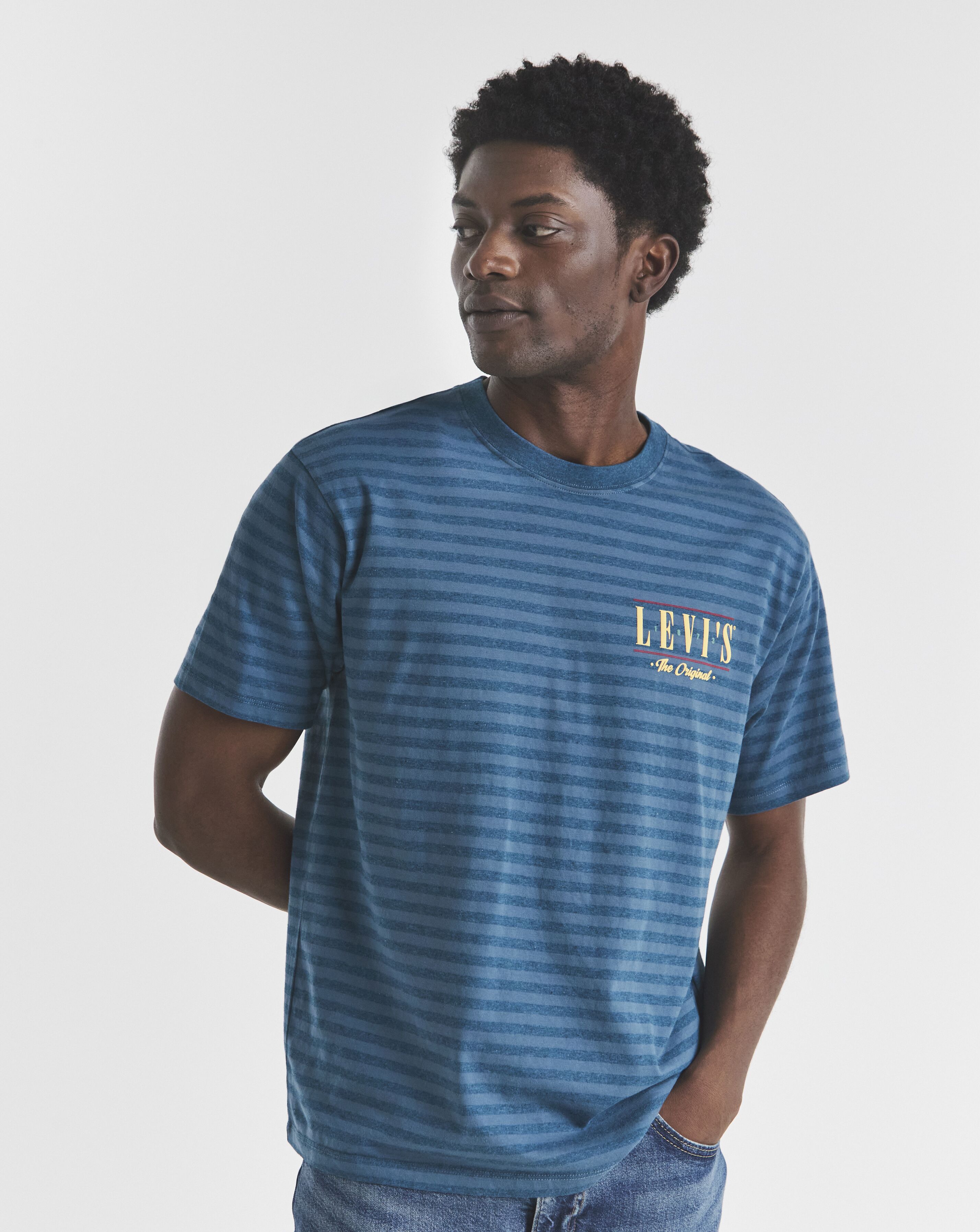 Levi's Graphic Stripe T-Shirt - Blue