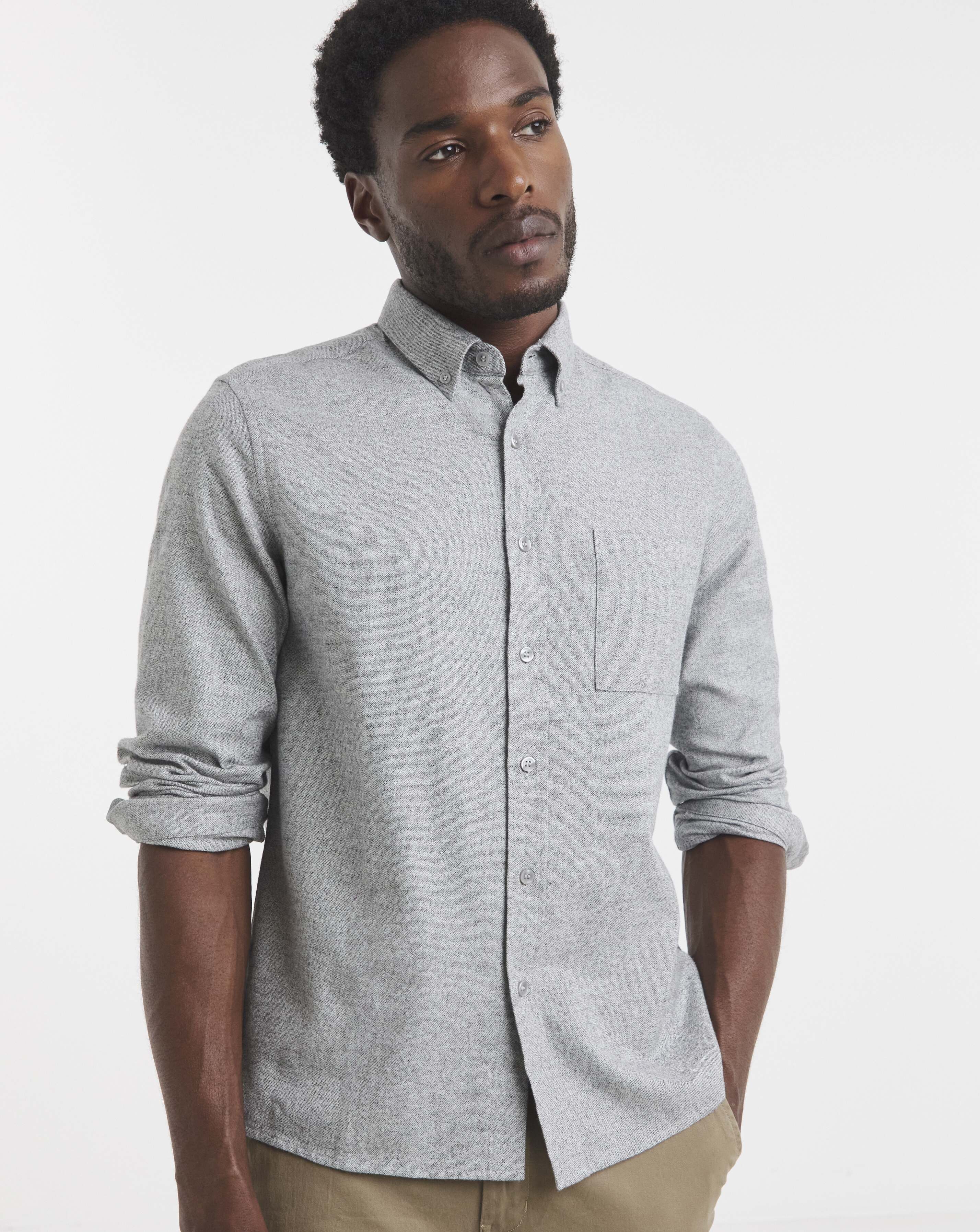 Pure Cotton Flannel Shirt Regular