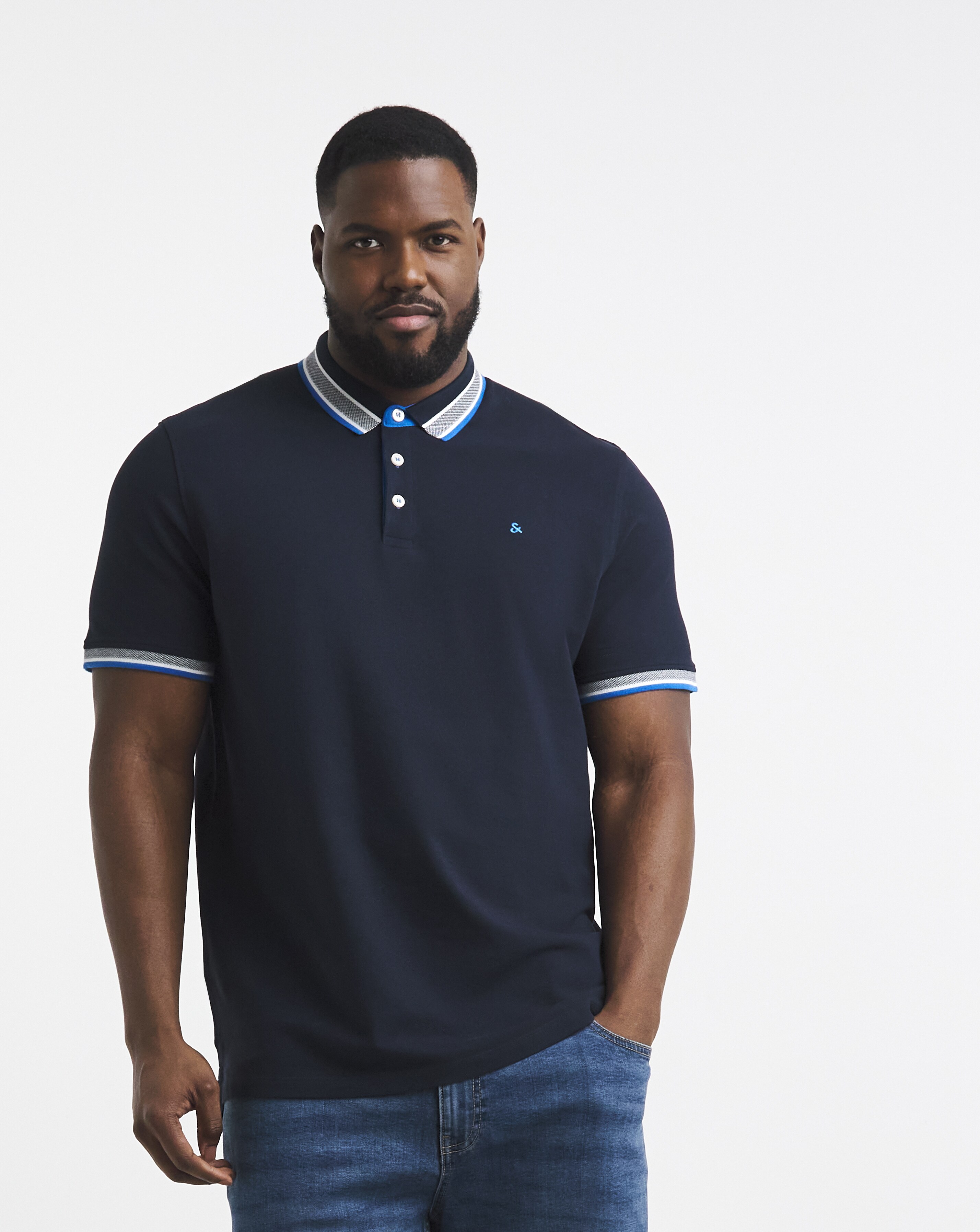 Jack & Jones Premium Paulos Polo - Navy