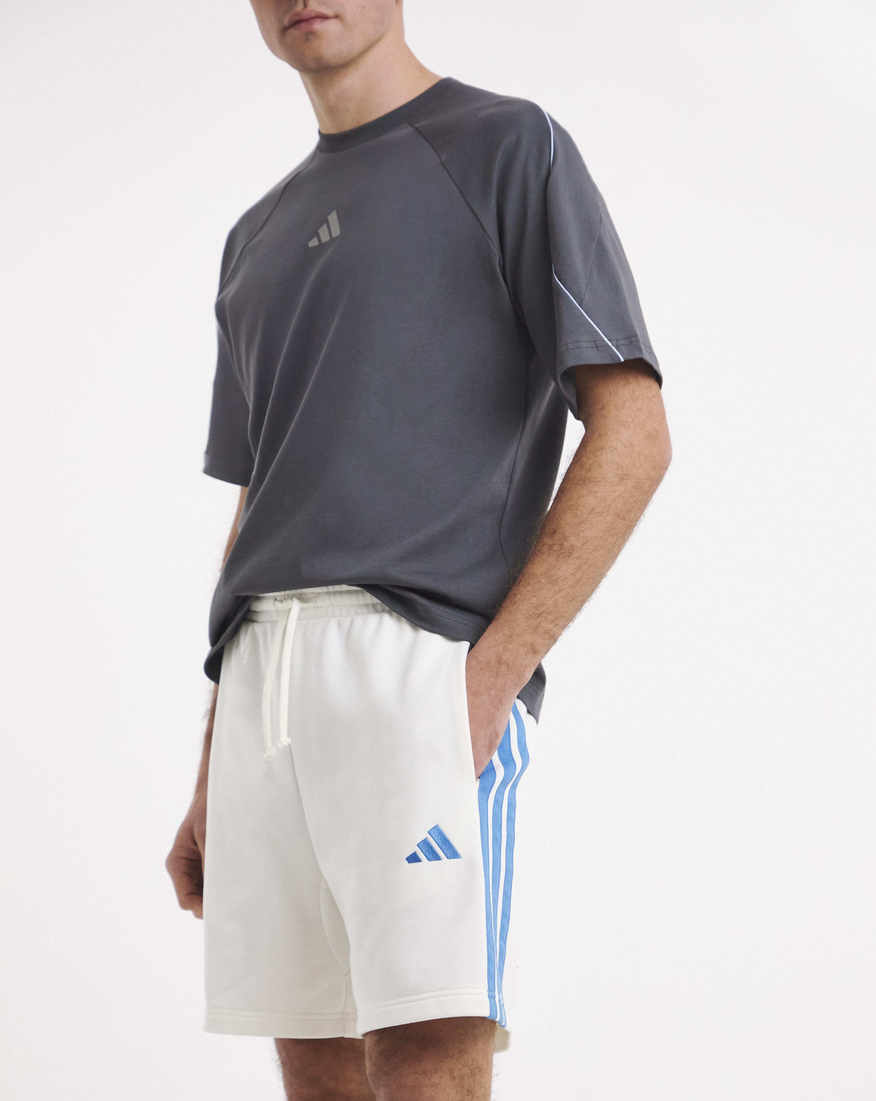 adidas 3 Stripes French Terry Shorts