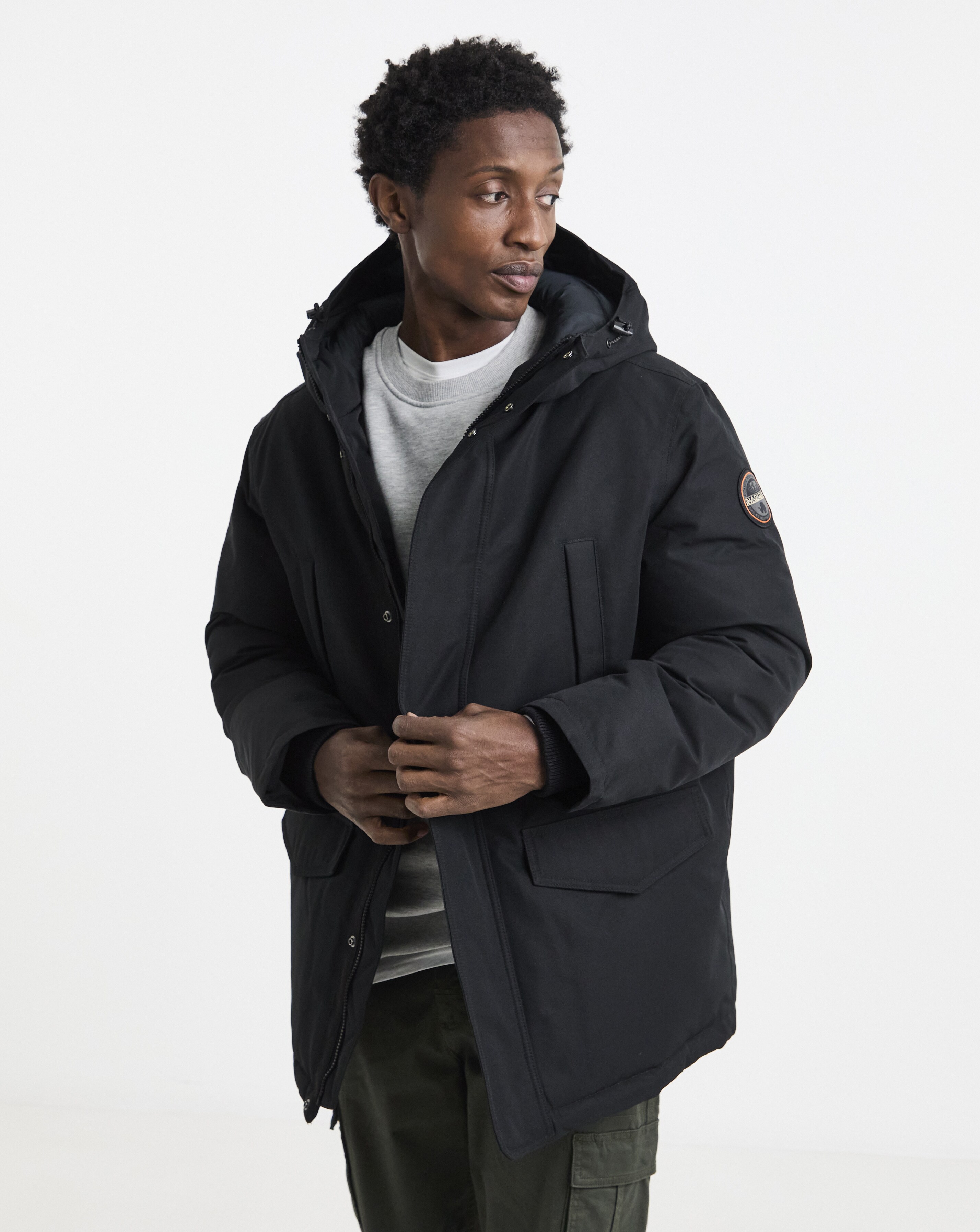 Napapijri Cornier Longline Coat - Black