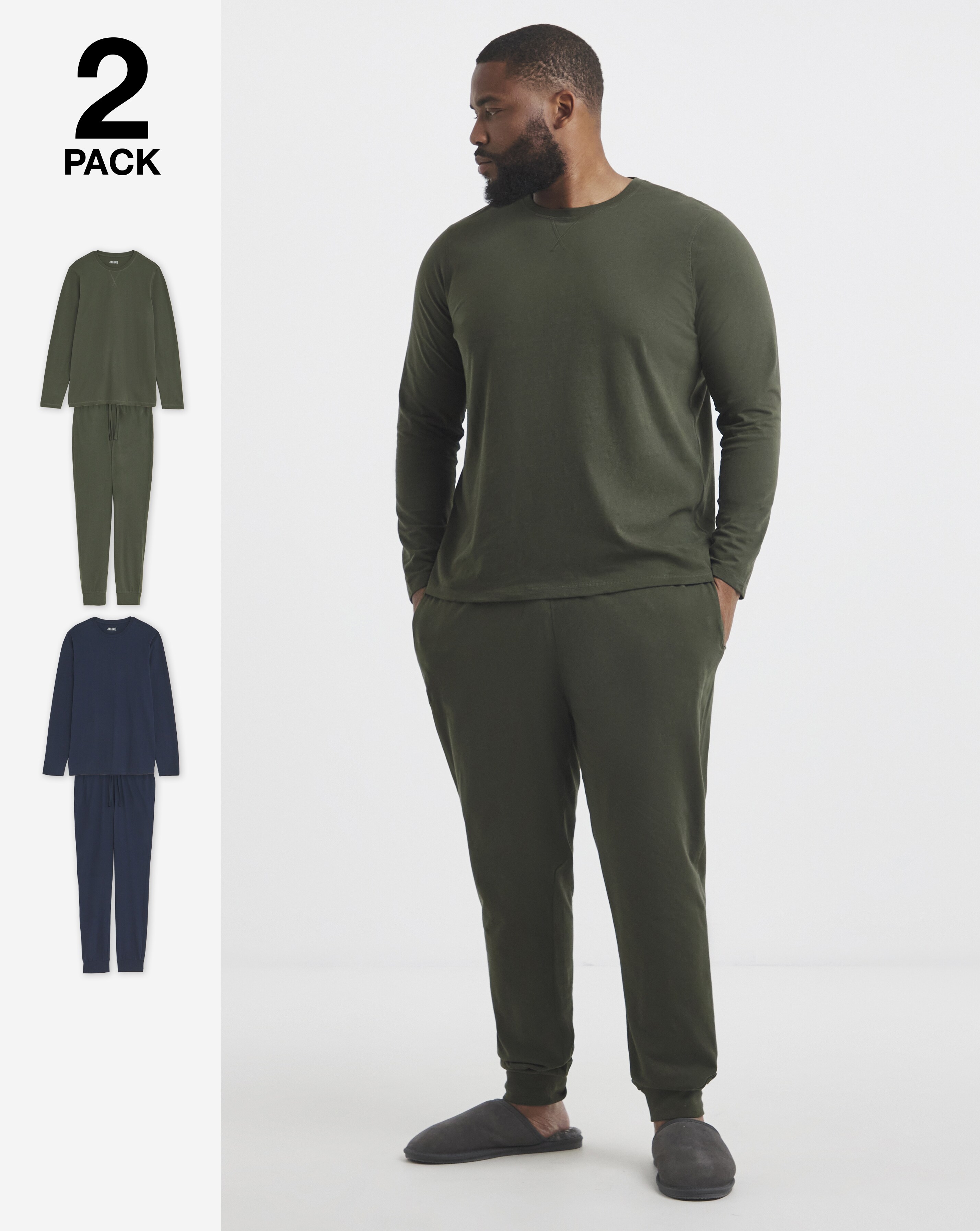 2 Pack Long Sleeve Pyjama Set