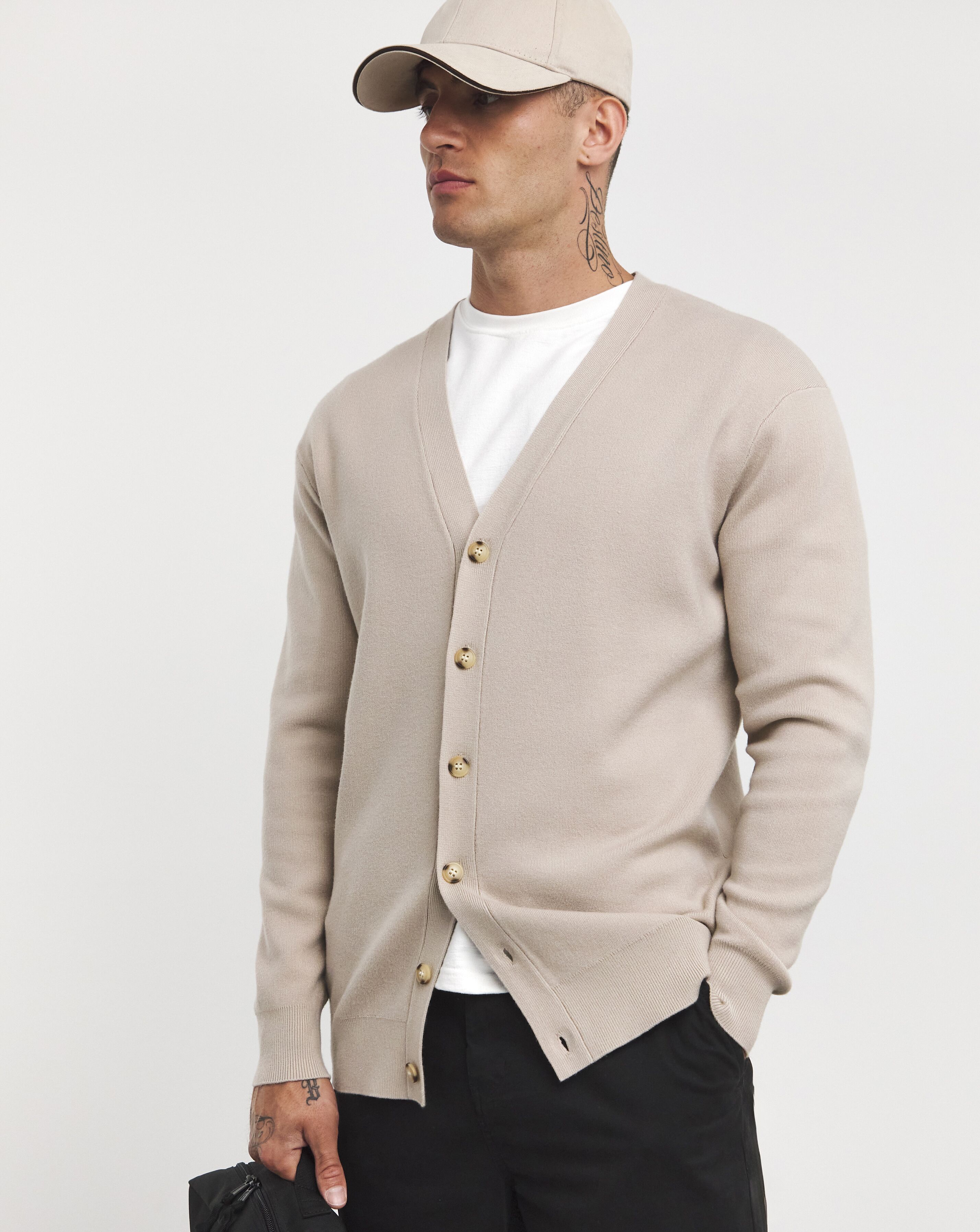 Stone Soft Touch Cardigan