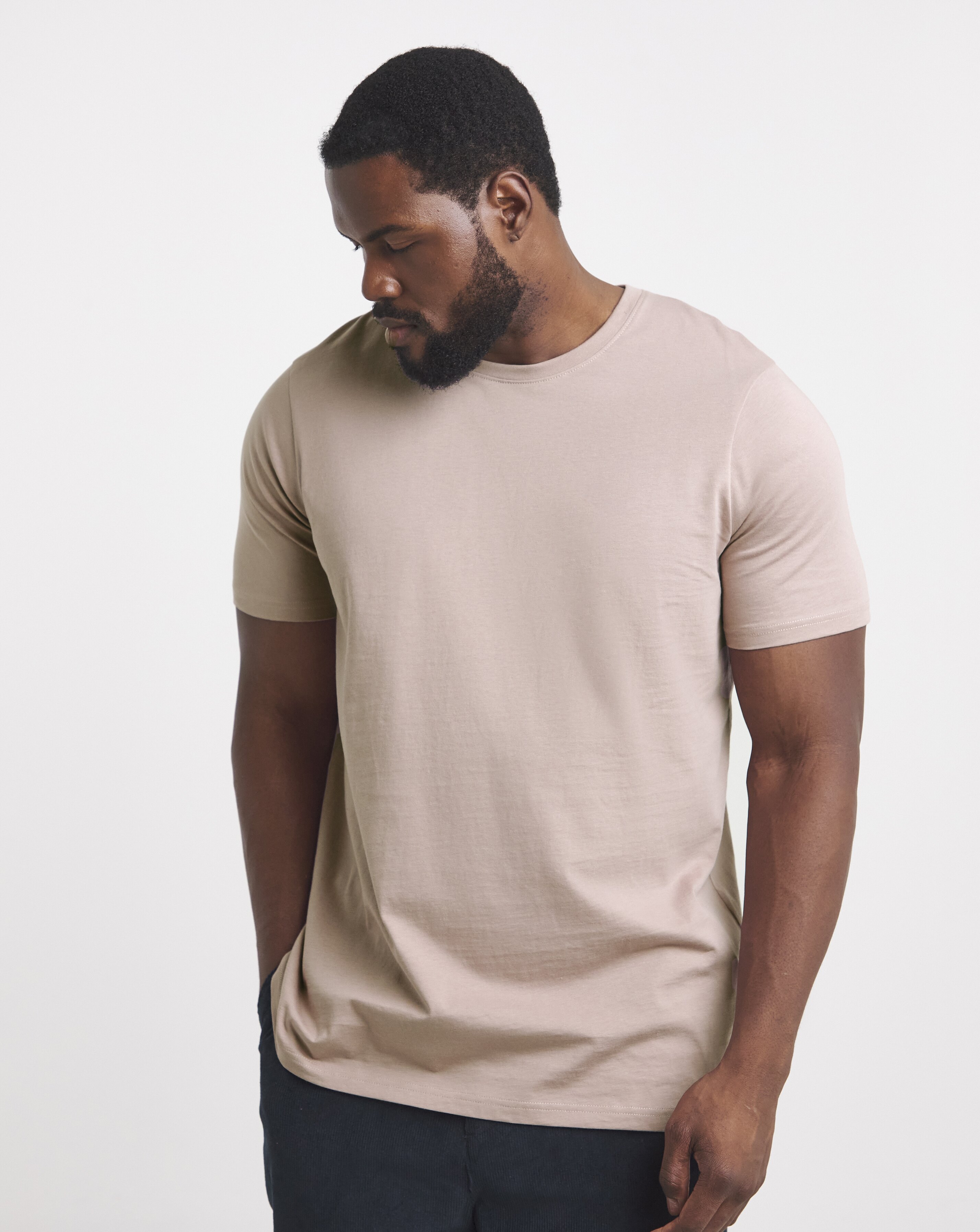 Pure Cotton Crew Neck T-Shirt Long