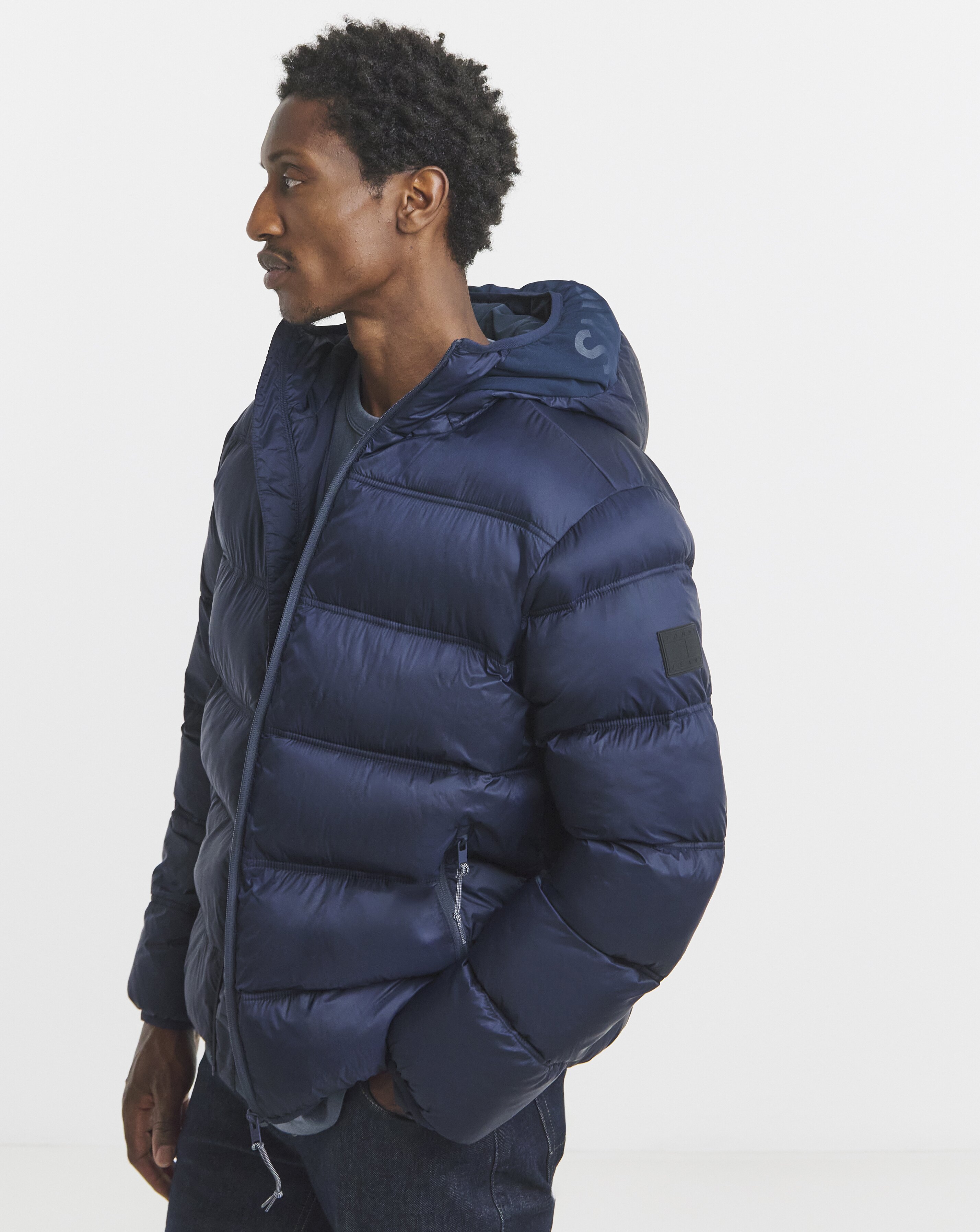 Tommy Jeans Hooded Puffer - Navy