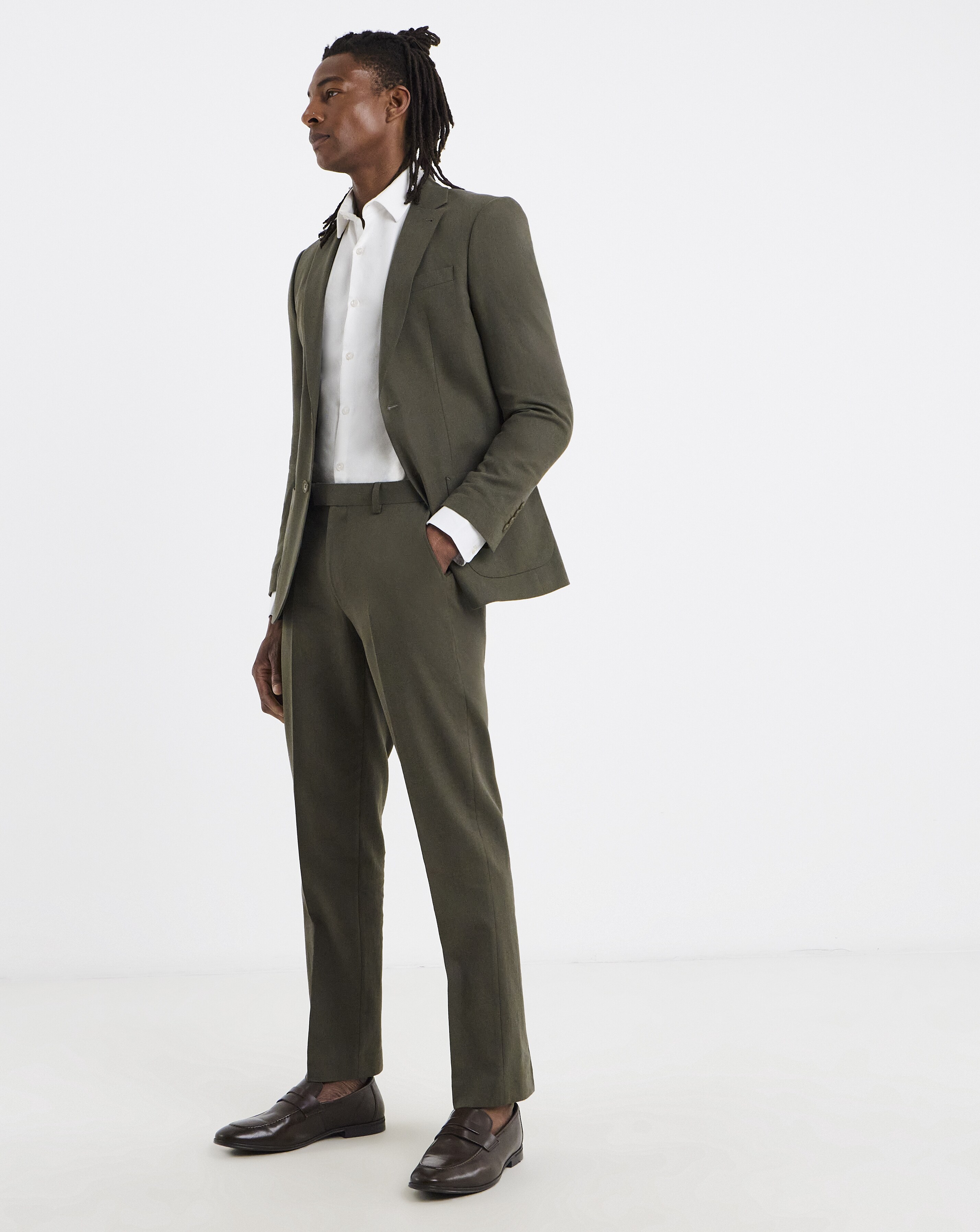 Linen Blend Trouser