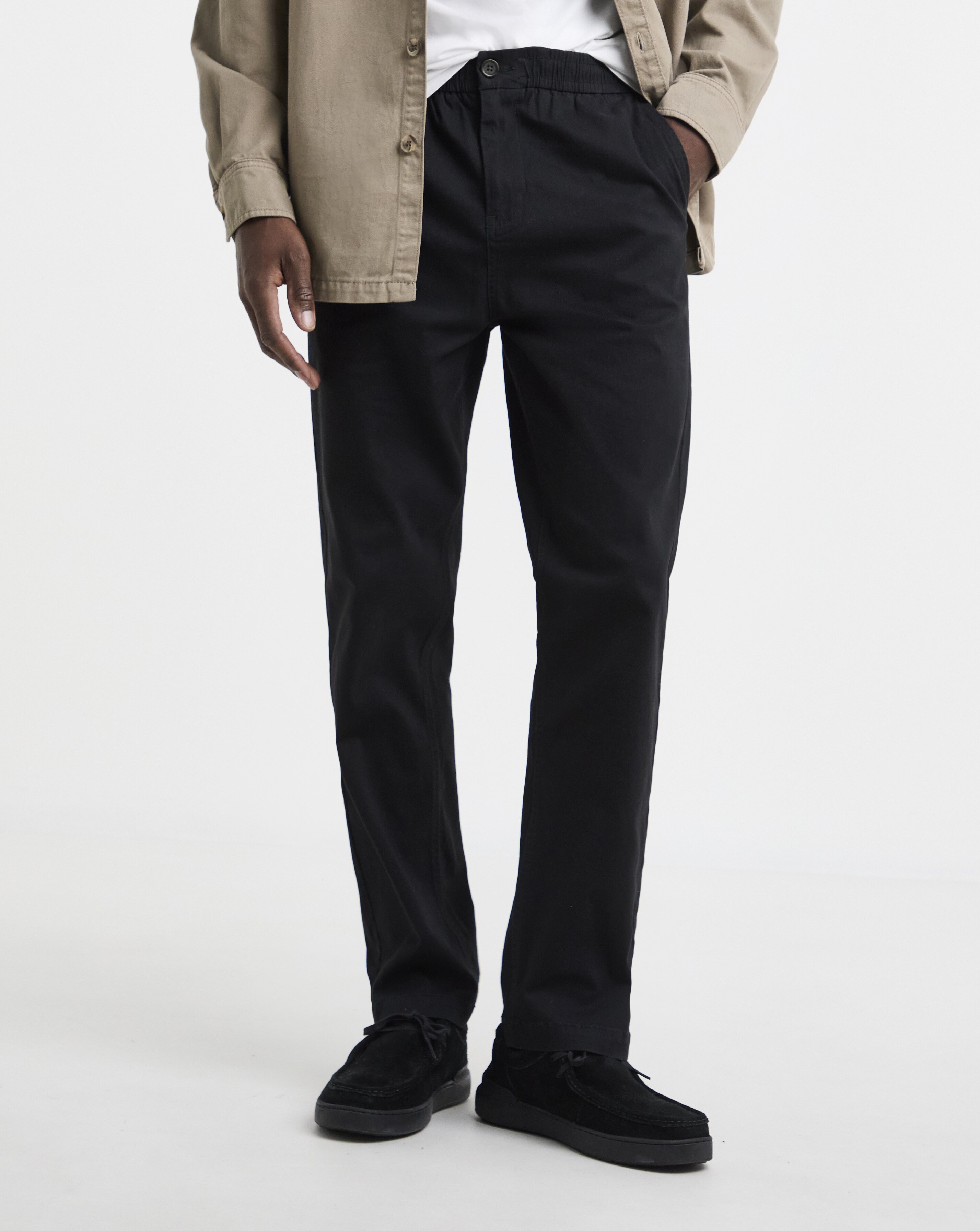 Elasticated Waist Straight Fit Chino
