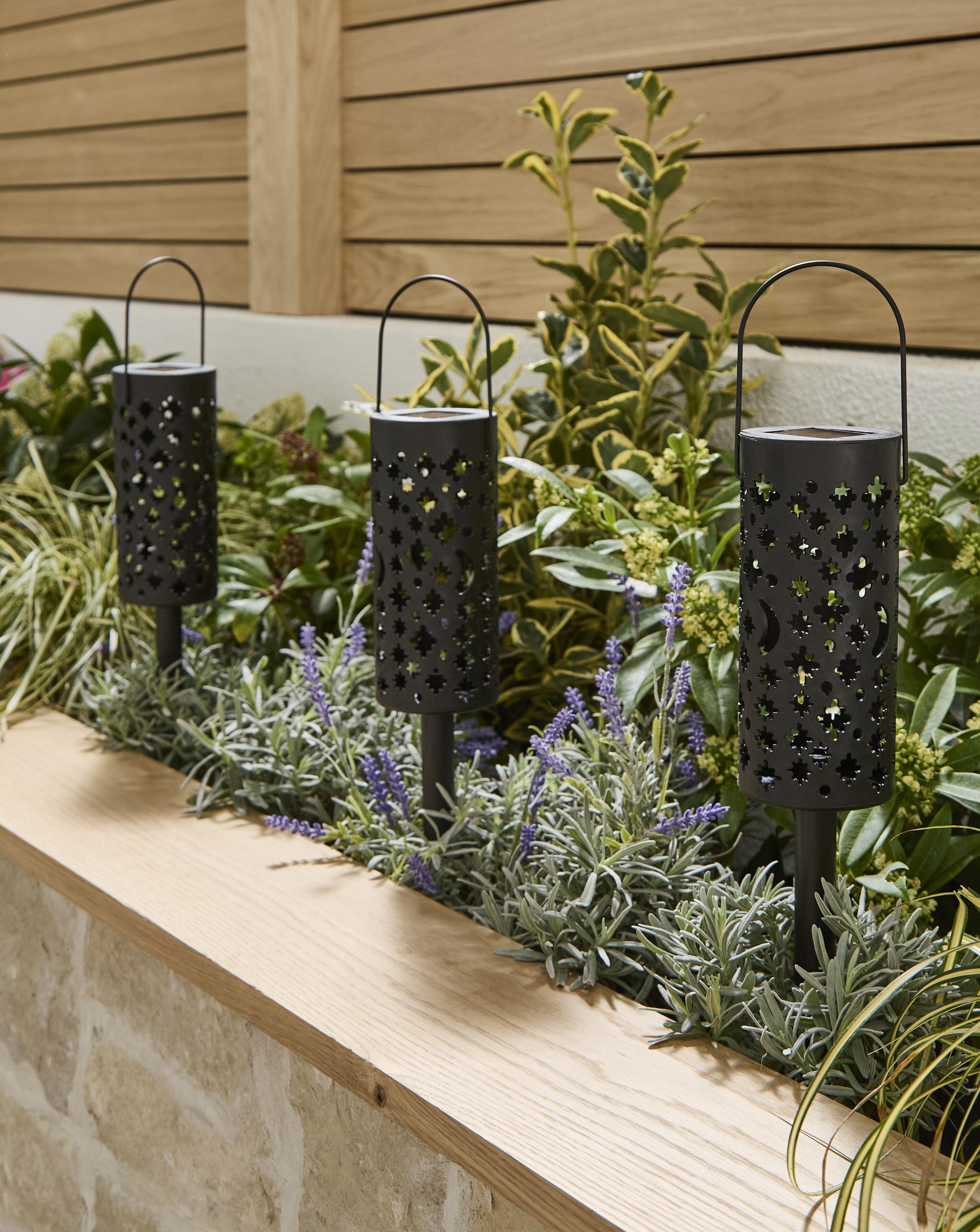 Solar Cut Out Lantern Stake Lights