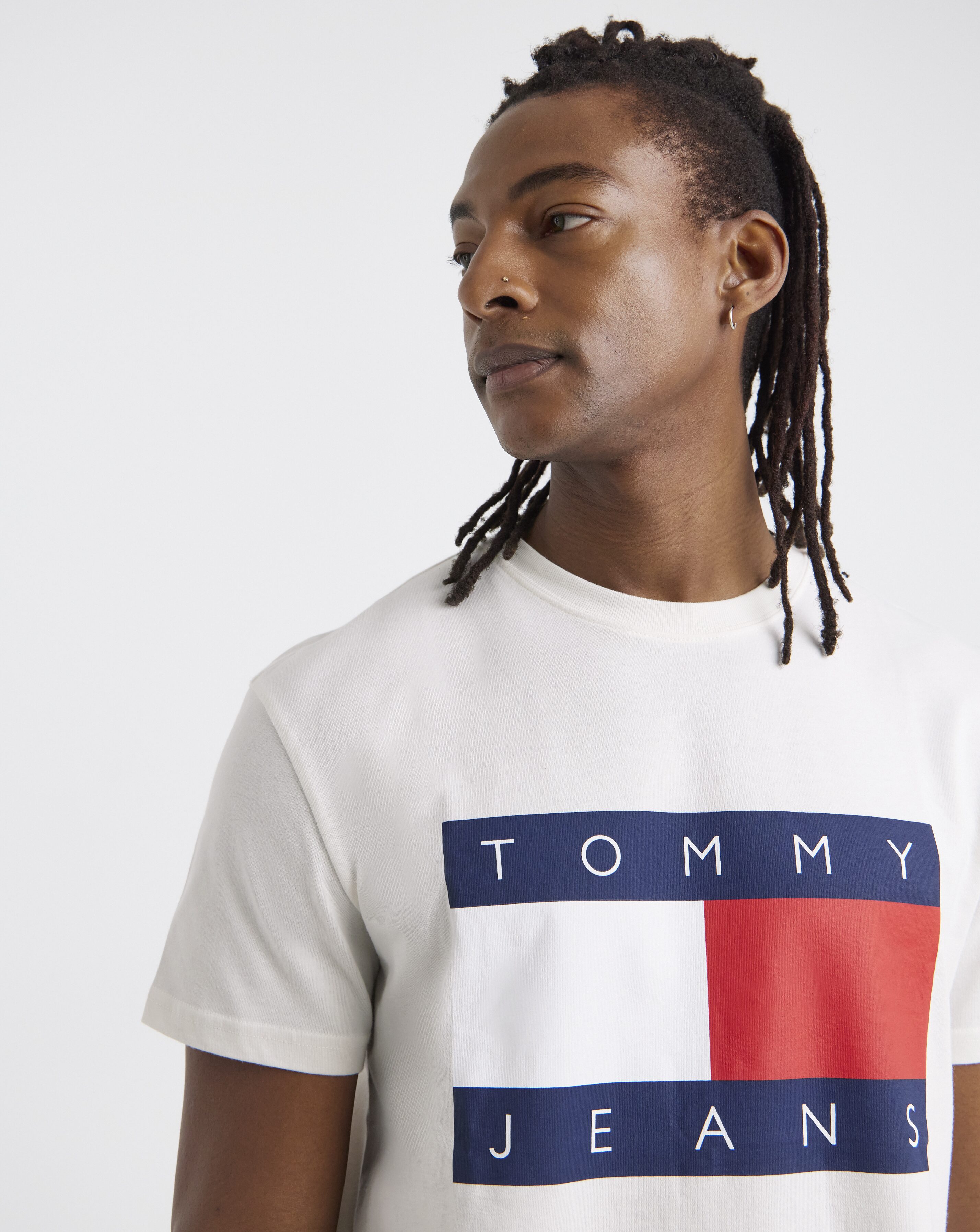Tommy Jeans Flag T-Shirt - White