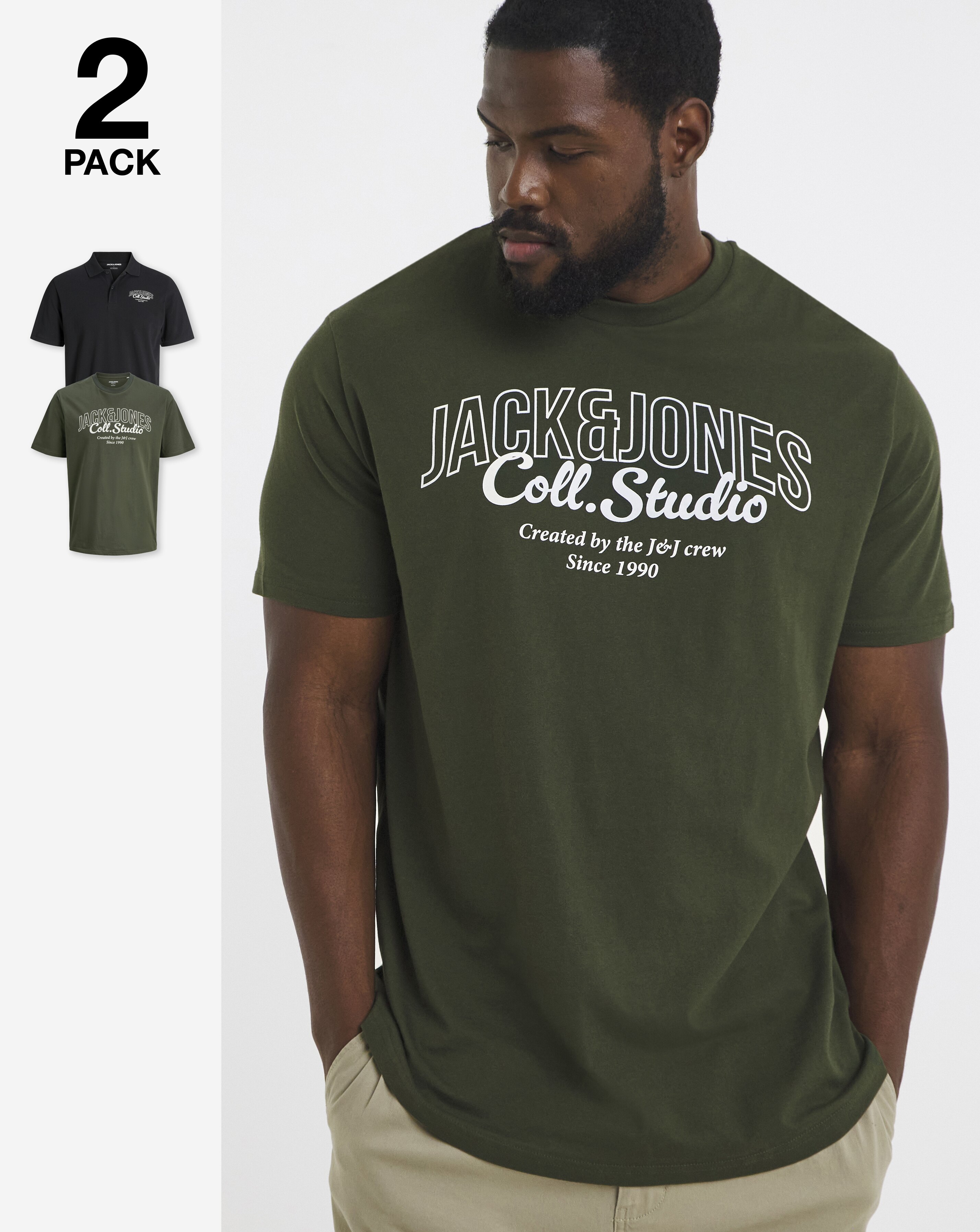 Jack & Jones Makoto T-Shirt Polo Pack