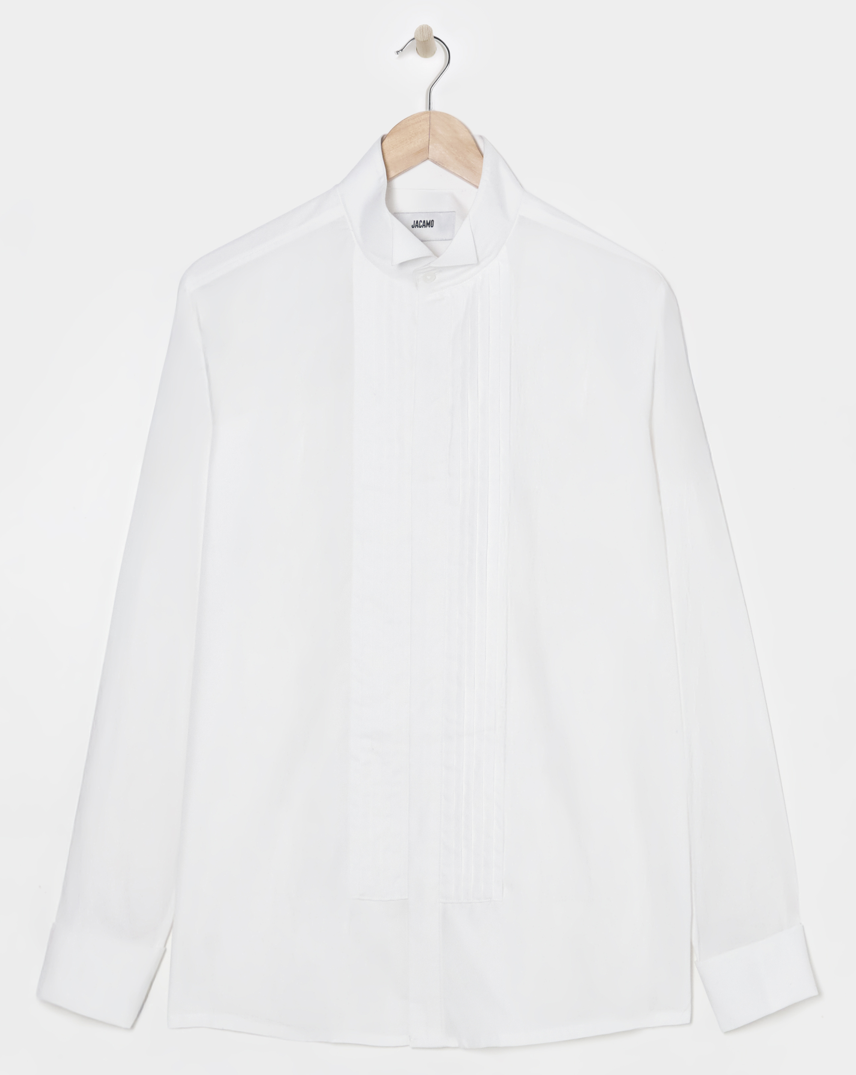 White Poplin Dinner Shirt