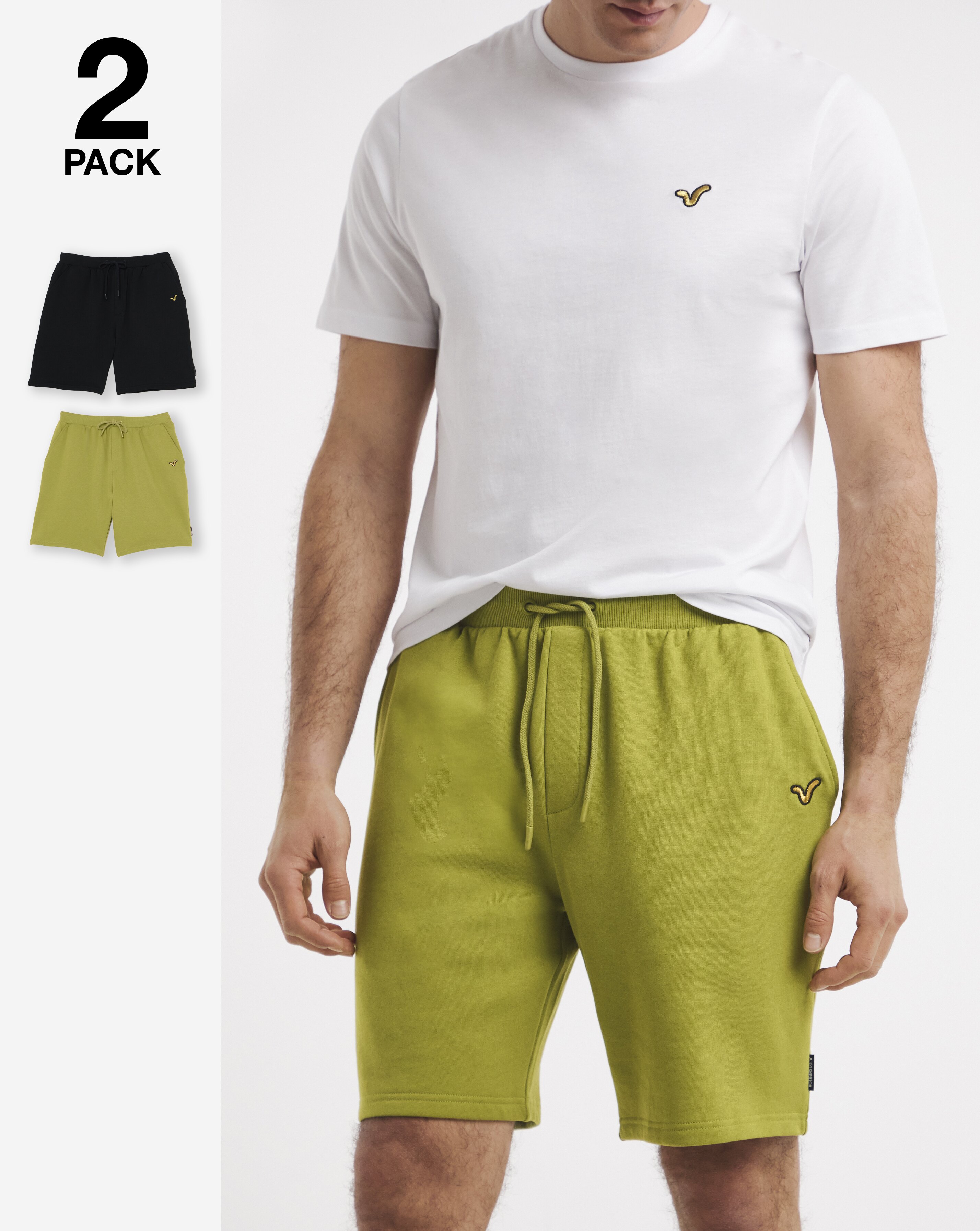 Voi 2 Pack Fleece Jog Shorts