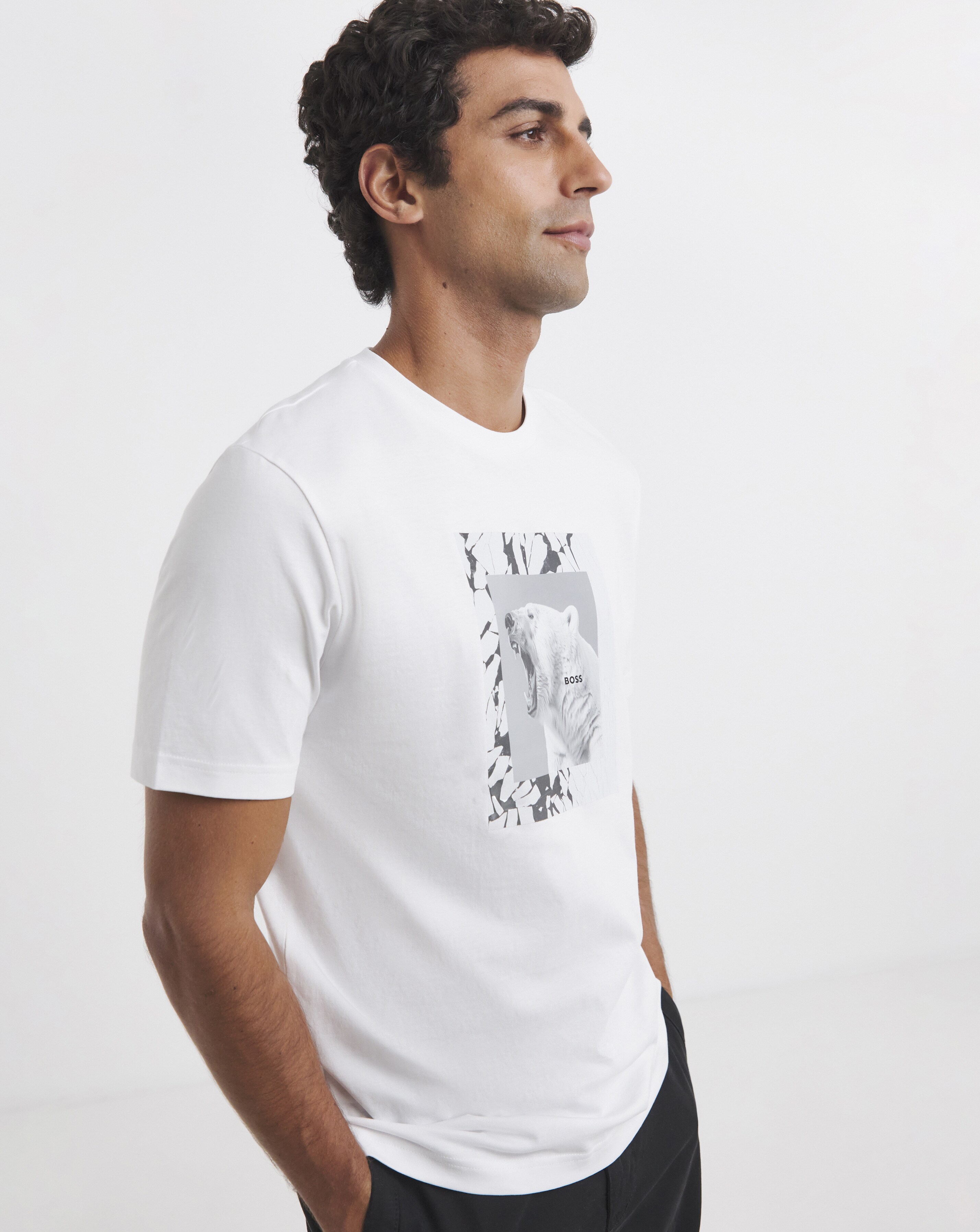 BOSS Graphic Animal T-Shirt - White