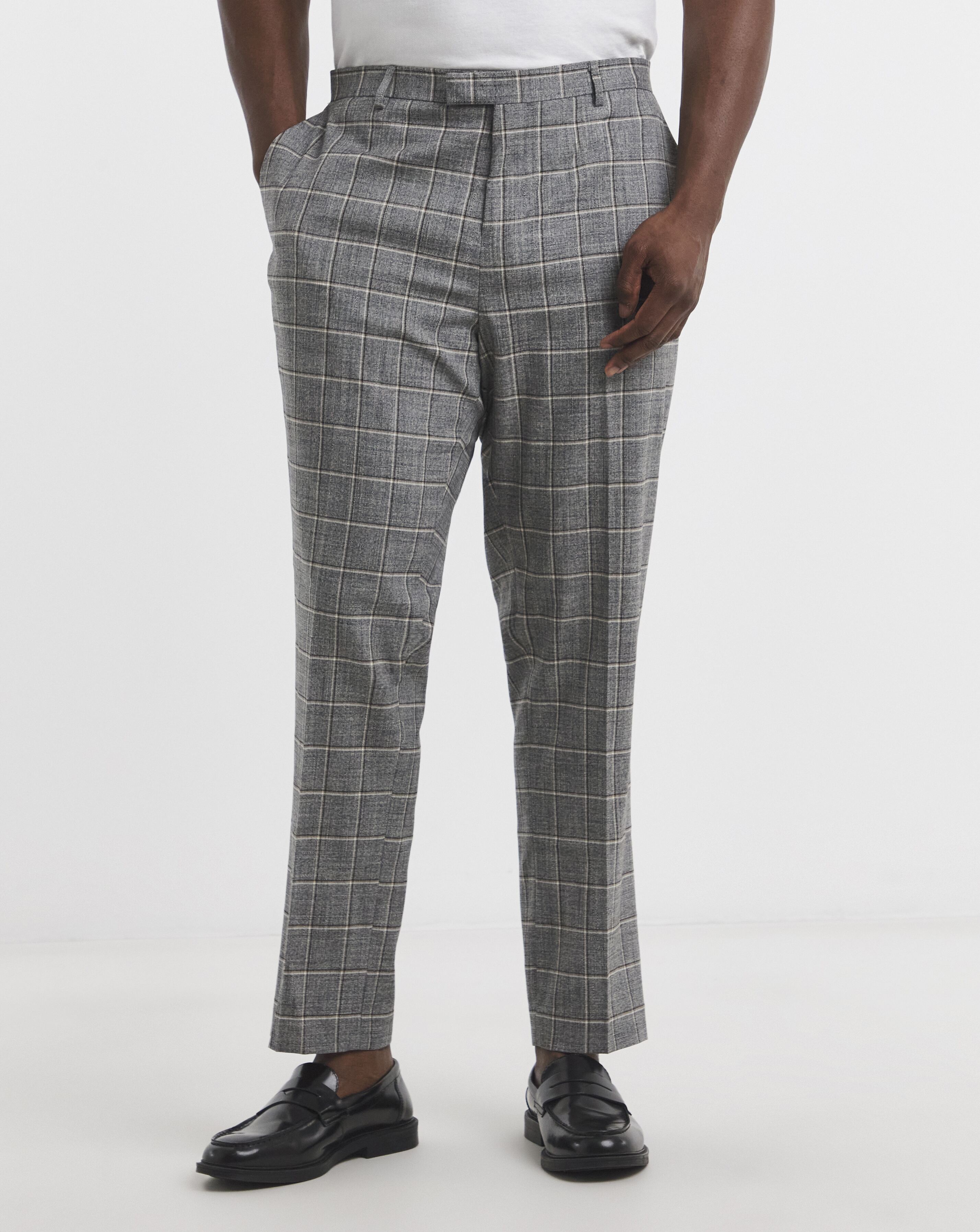 Sam Grey Check Suit Trouser