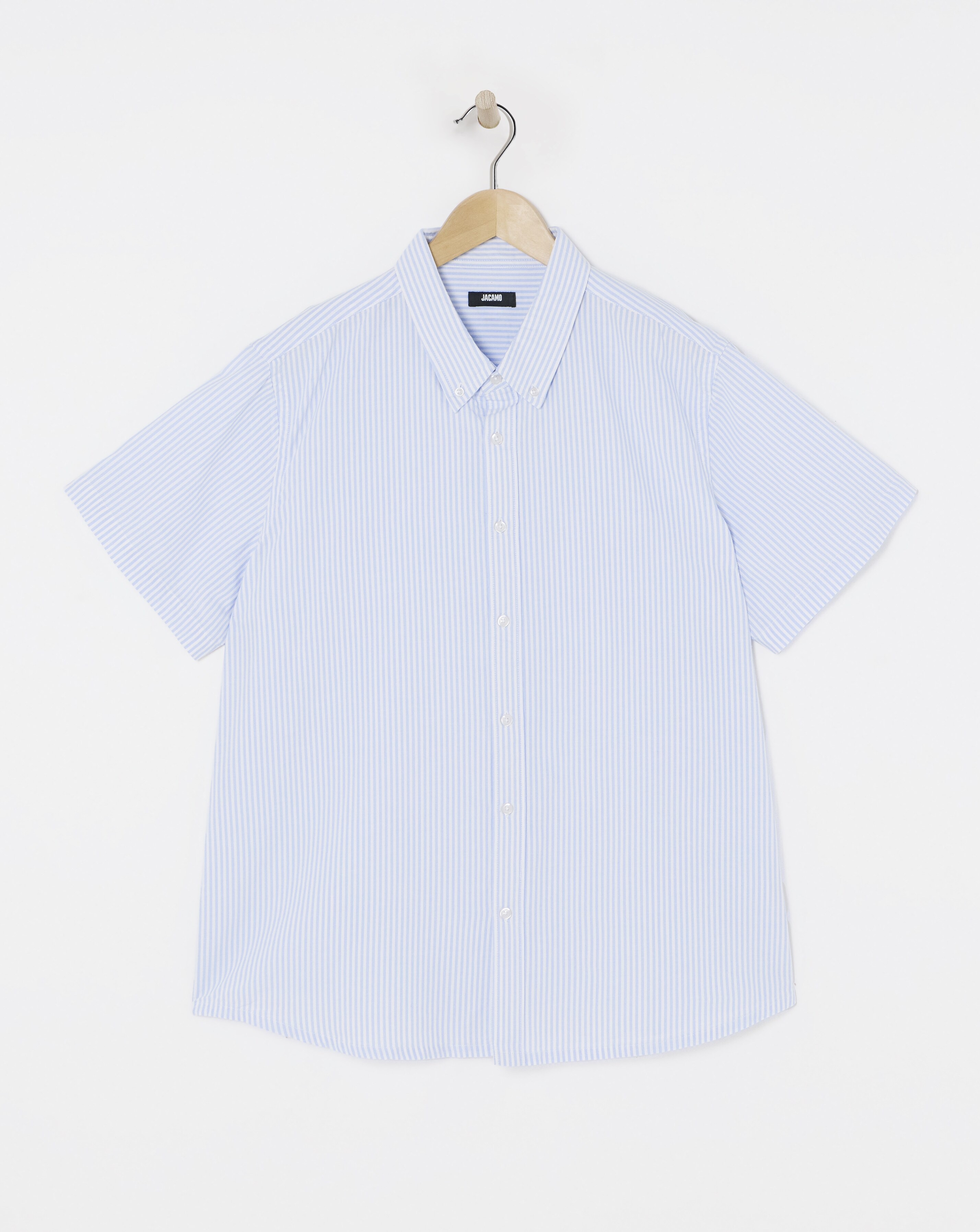 Short Sleeve Stripe Oxford Shirt